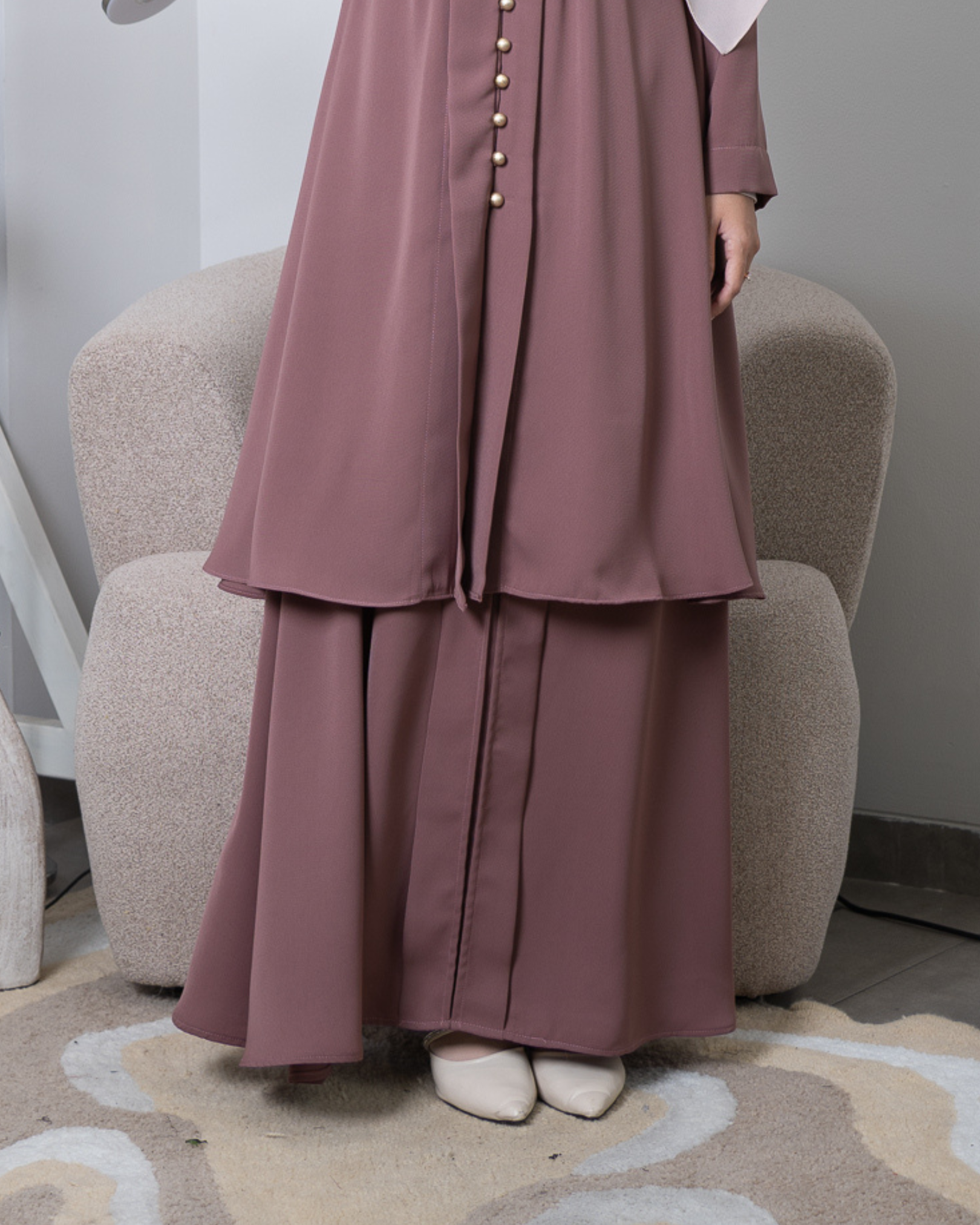 Evolvere - Lily Rok/ROK SAJA/BAWAHAN SAJA/Rok Kebaya Polos Malay Bawahan Muslim Wanita