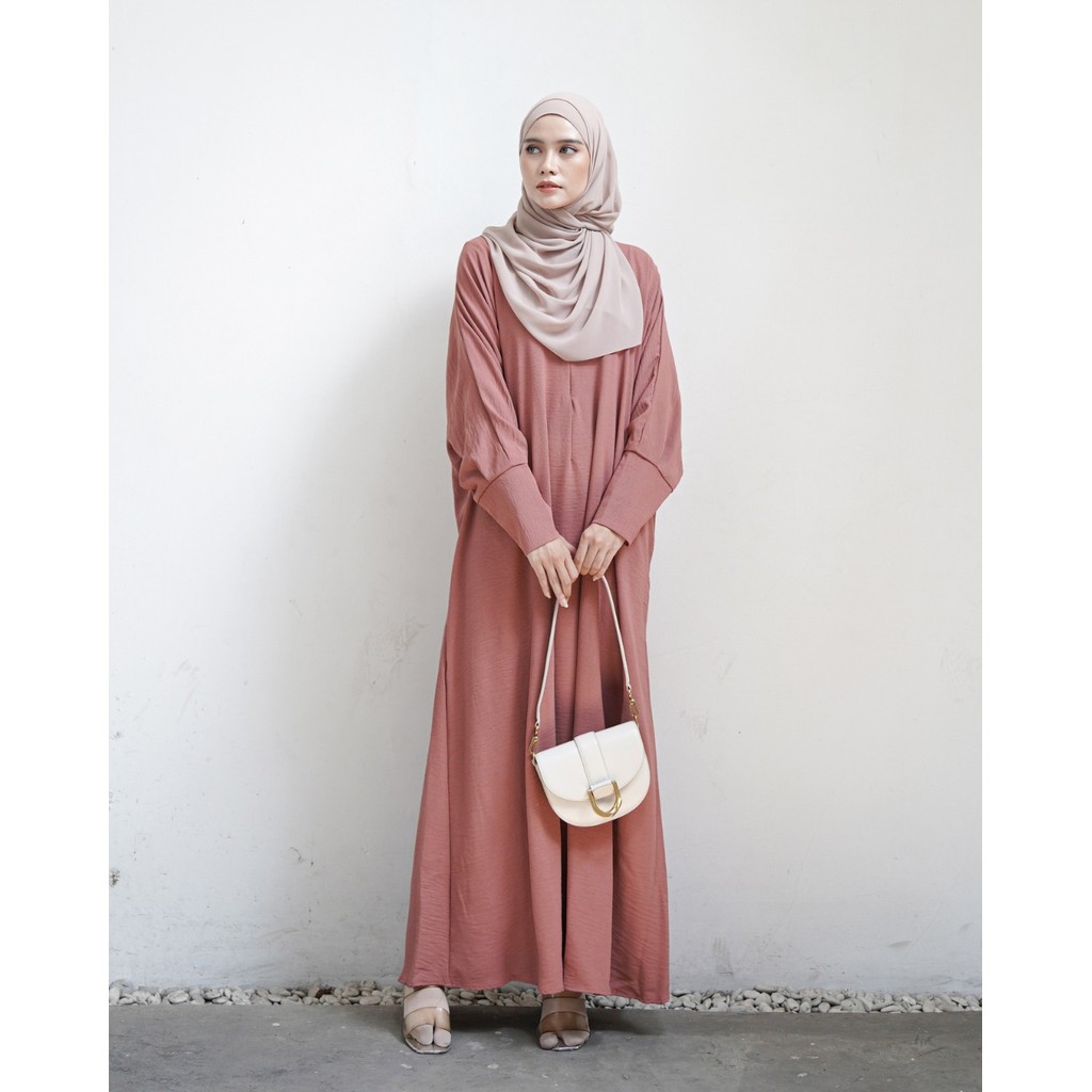 Miza - Shazia Dress Crinckle Fashion Muslim Gamis Wanita Busui Friendly All Size