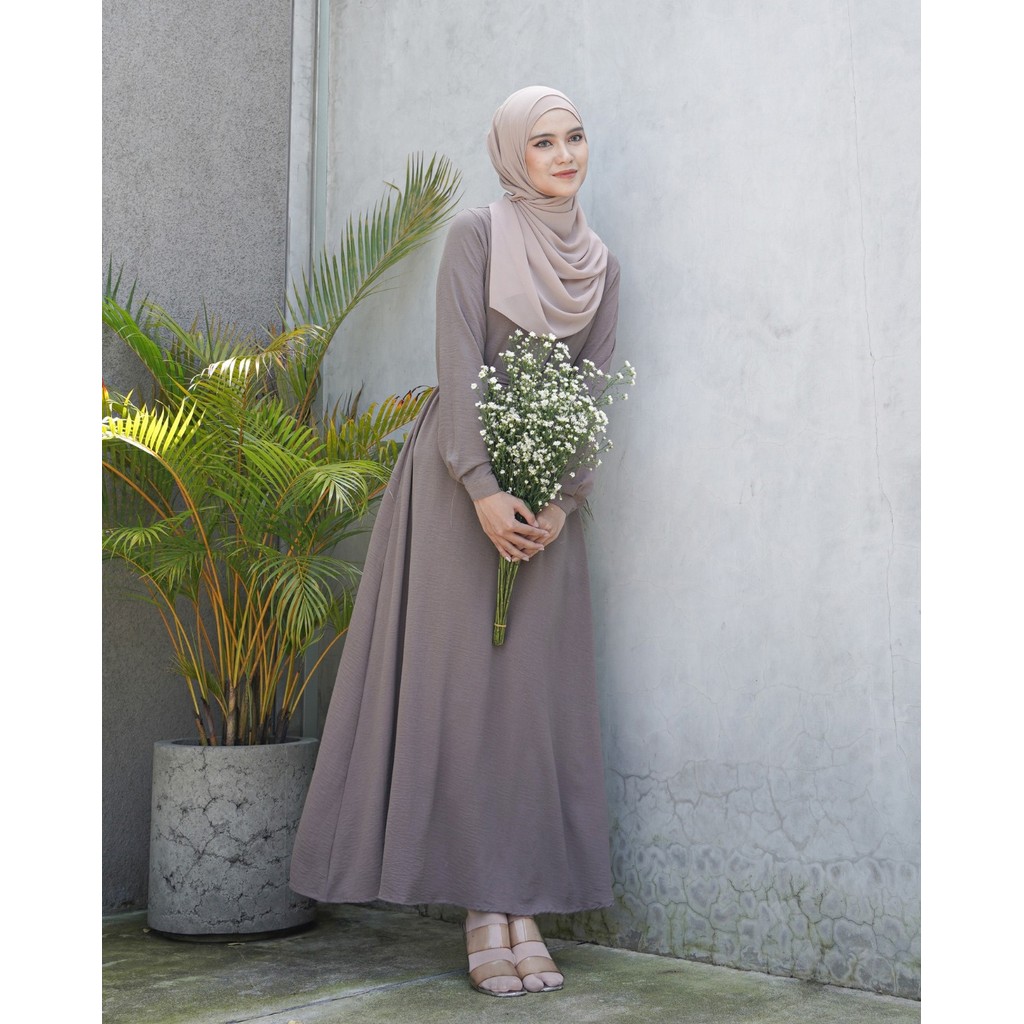 Miza - Calla Dress Crinkle Premium Gamis Wanita Simple