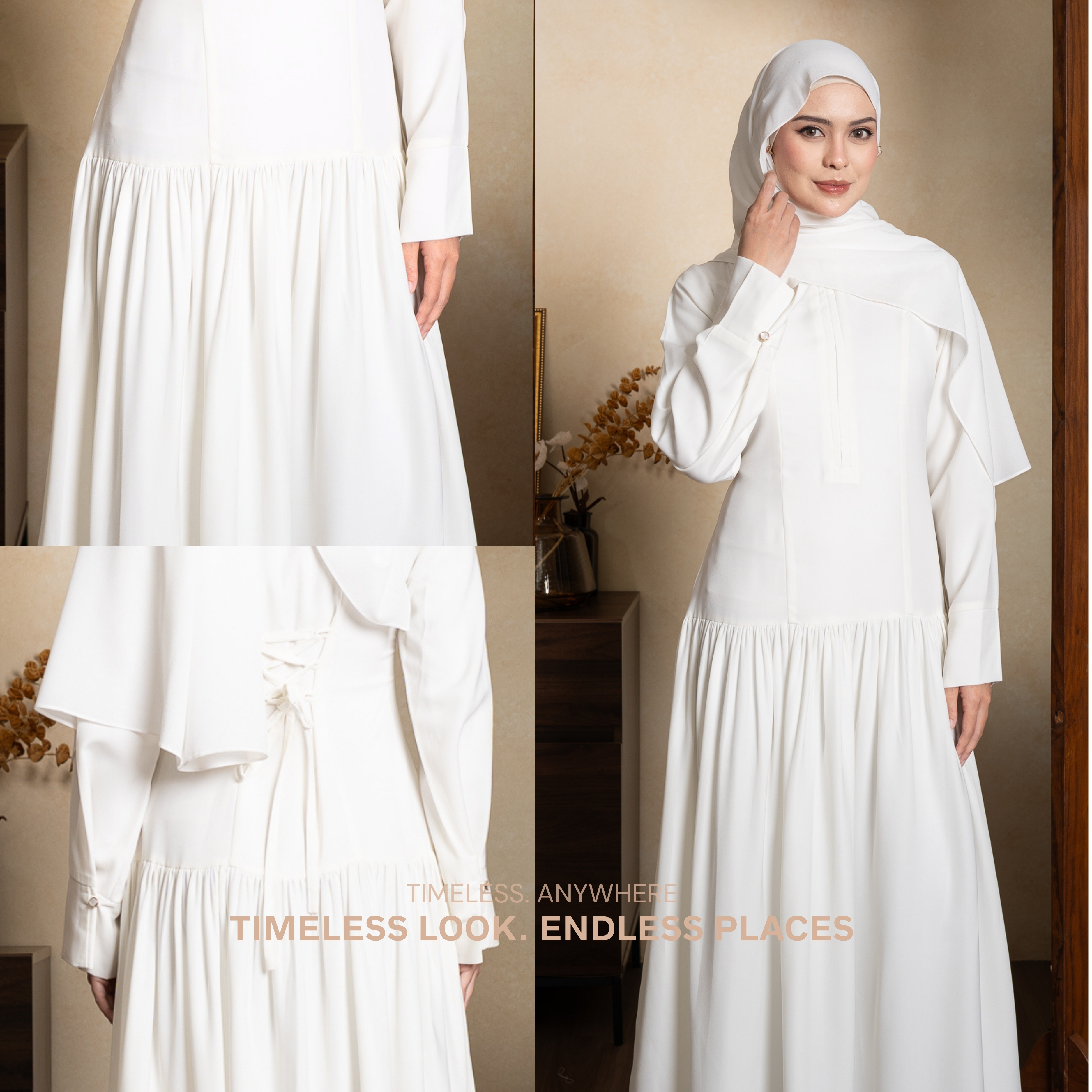 Evolvere - Halwa Dress Gamis Muslim Simple Elegant