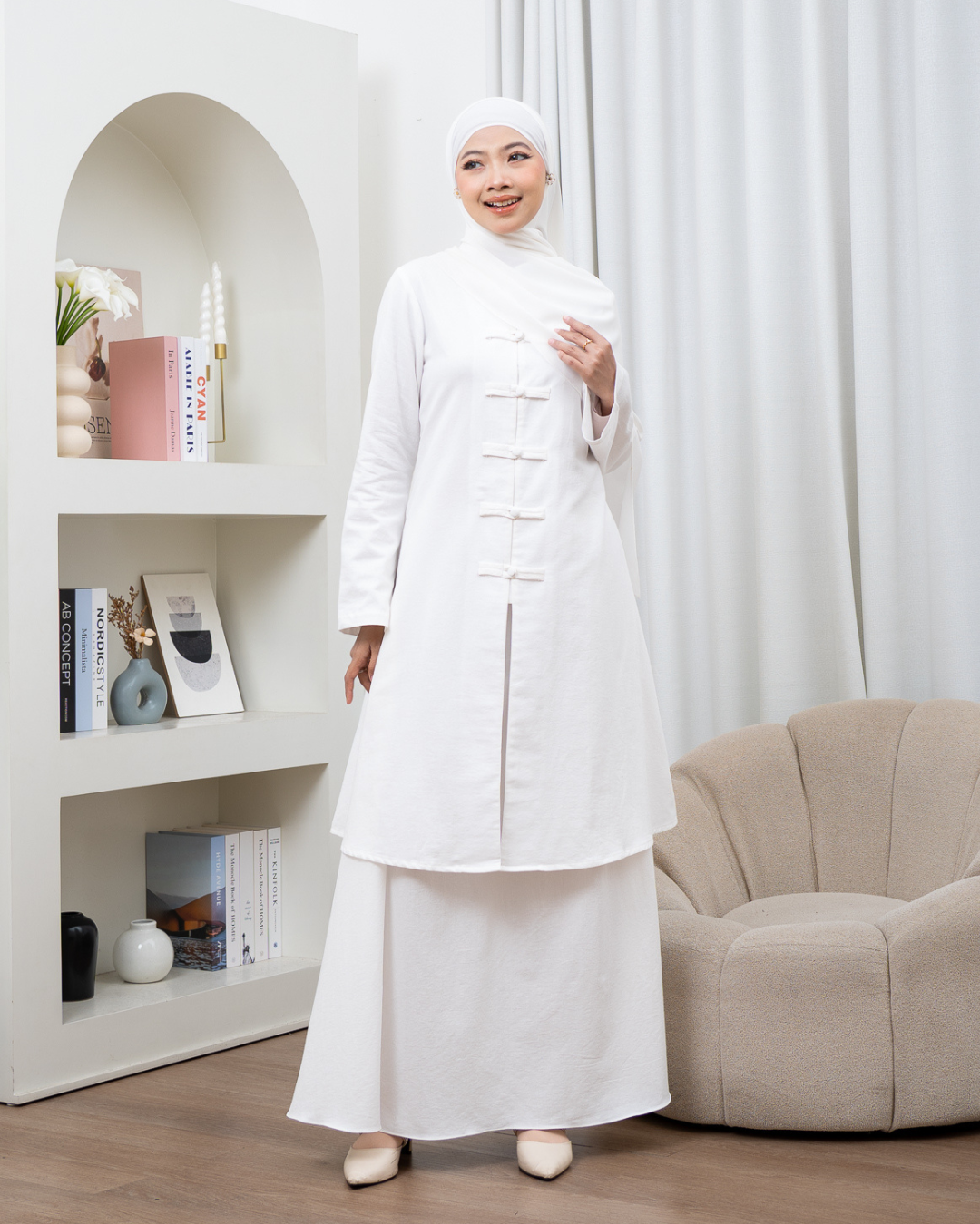 Evolvere - Mey Cheongsam Tunik Lebaran Tunik Wanita ( TUNIK SAJA )