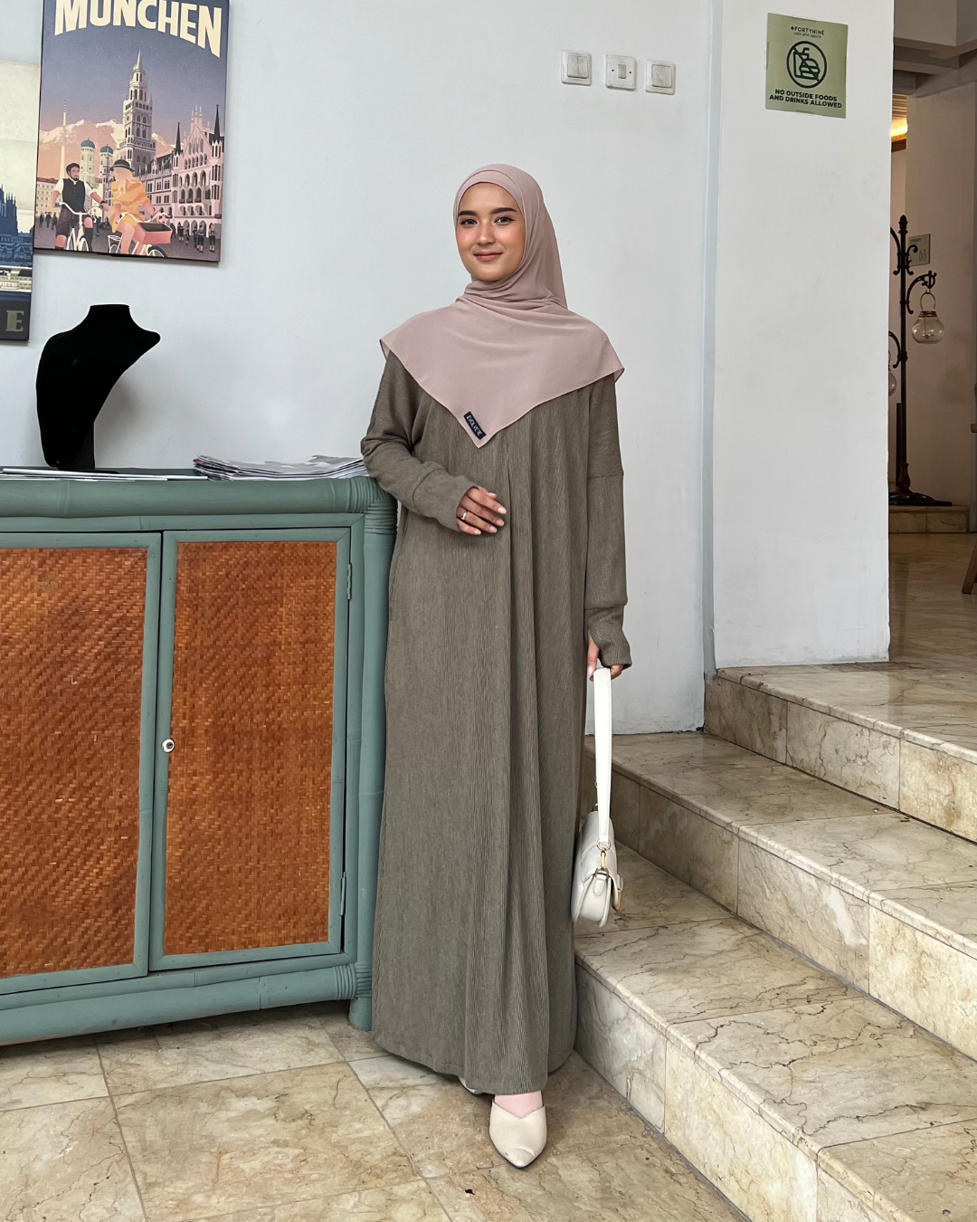 Evolvere - Abaya Dress Muslim Wanita All size Jumbo