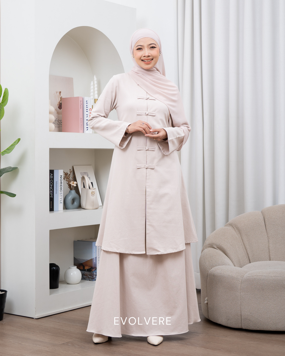 Evolvere - Mey Cheongsam Tunik Lebaran Tunik Wanita ( TUNIK SAJA )