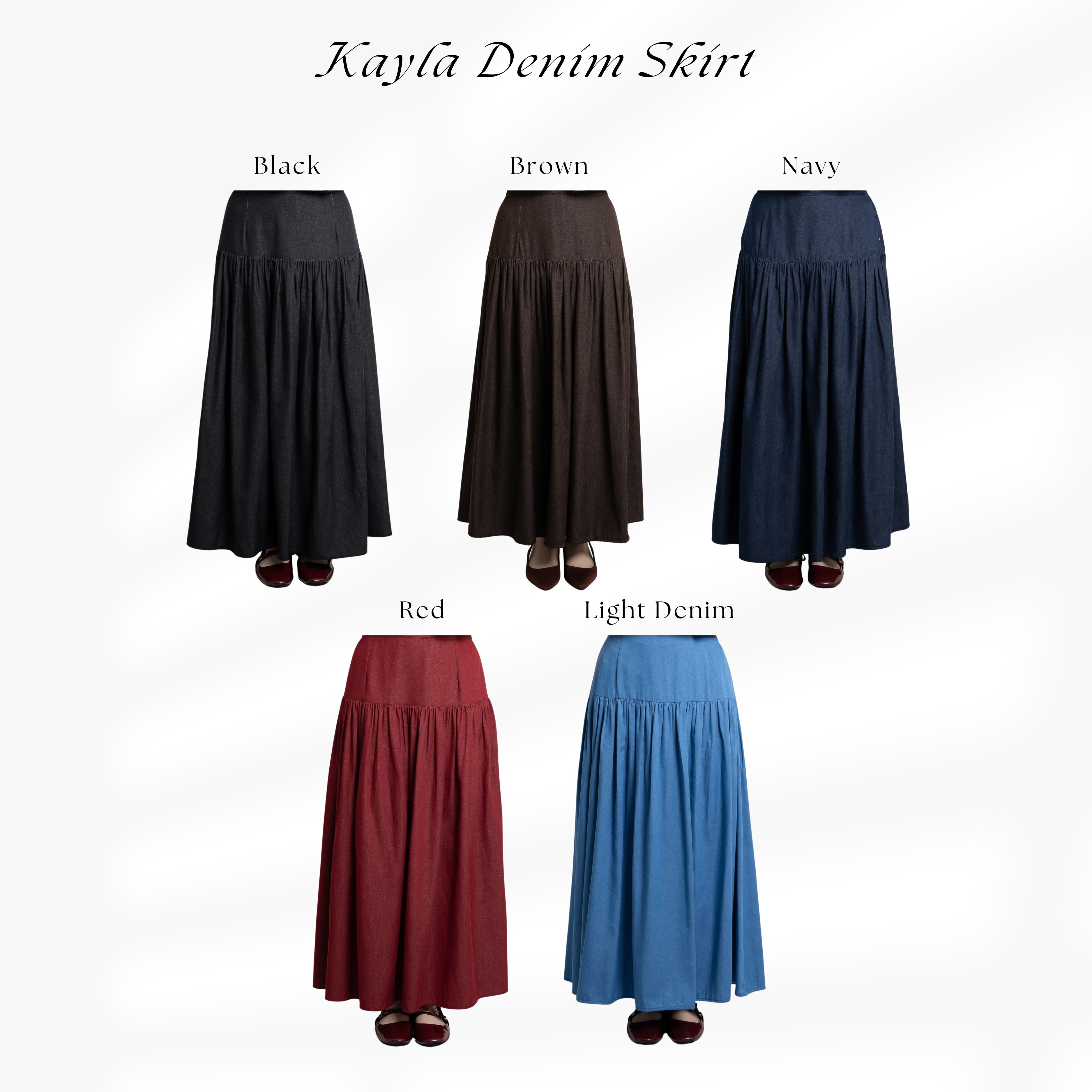 Evolvere - Kayla/Alana Skirt Denim/Rok Denim/Rok Kekinian ( bawahan saja )