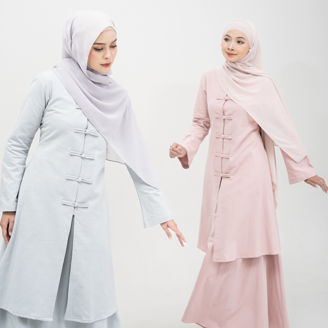 Evolvere - Mey Cheongsam Tunik Saja Tunik Wanita Casual Simple Polos ( TUNIK SAJA )