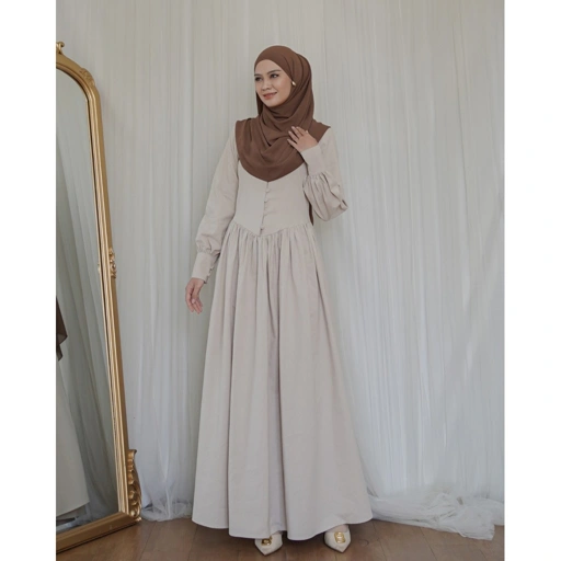 Image of Evolvere - Hazel New Looks Dress Princess Casual Linen Premium