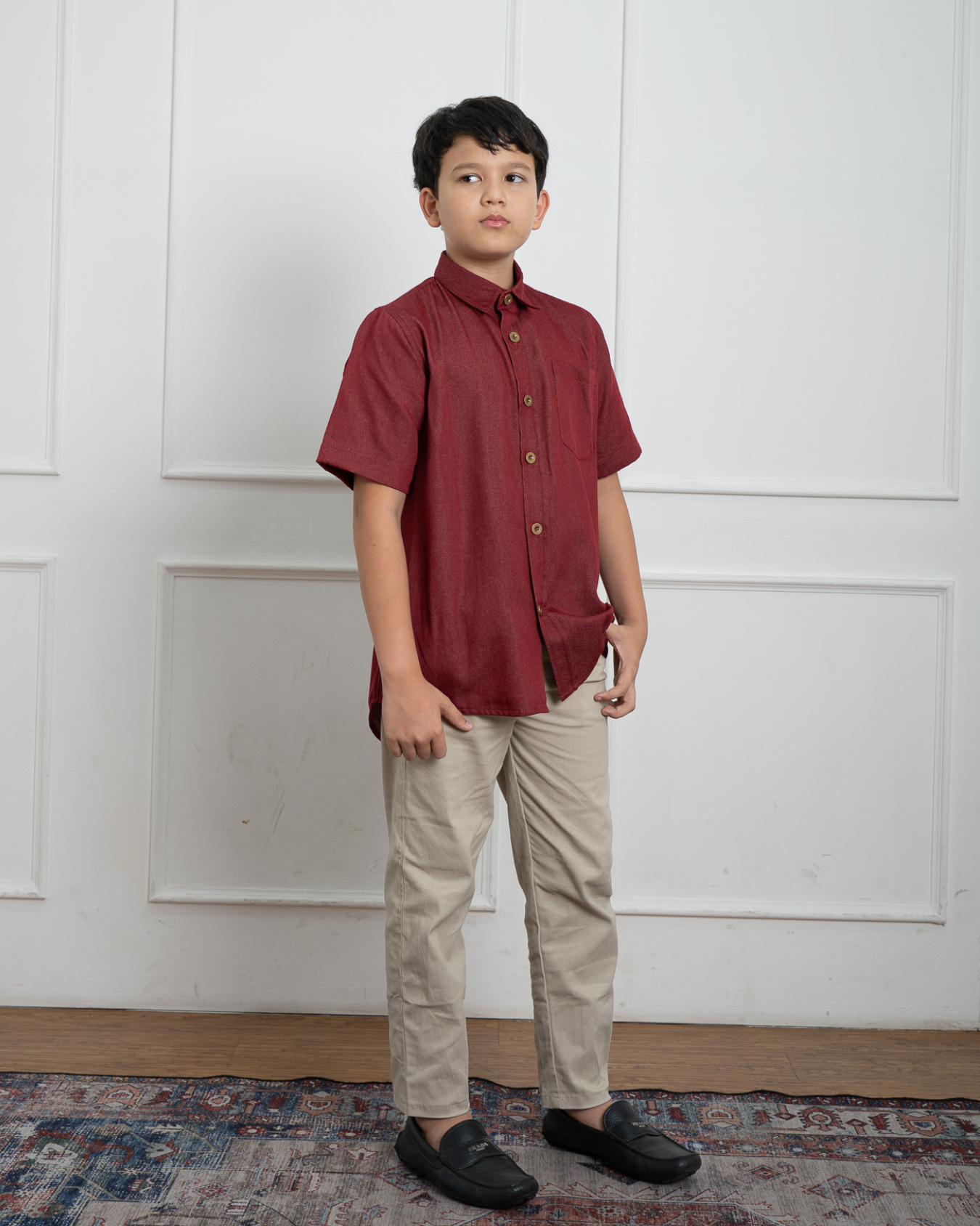 Evolvere - KAI Shirt Kemeja Denim Anak Lengan Pendek