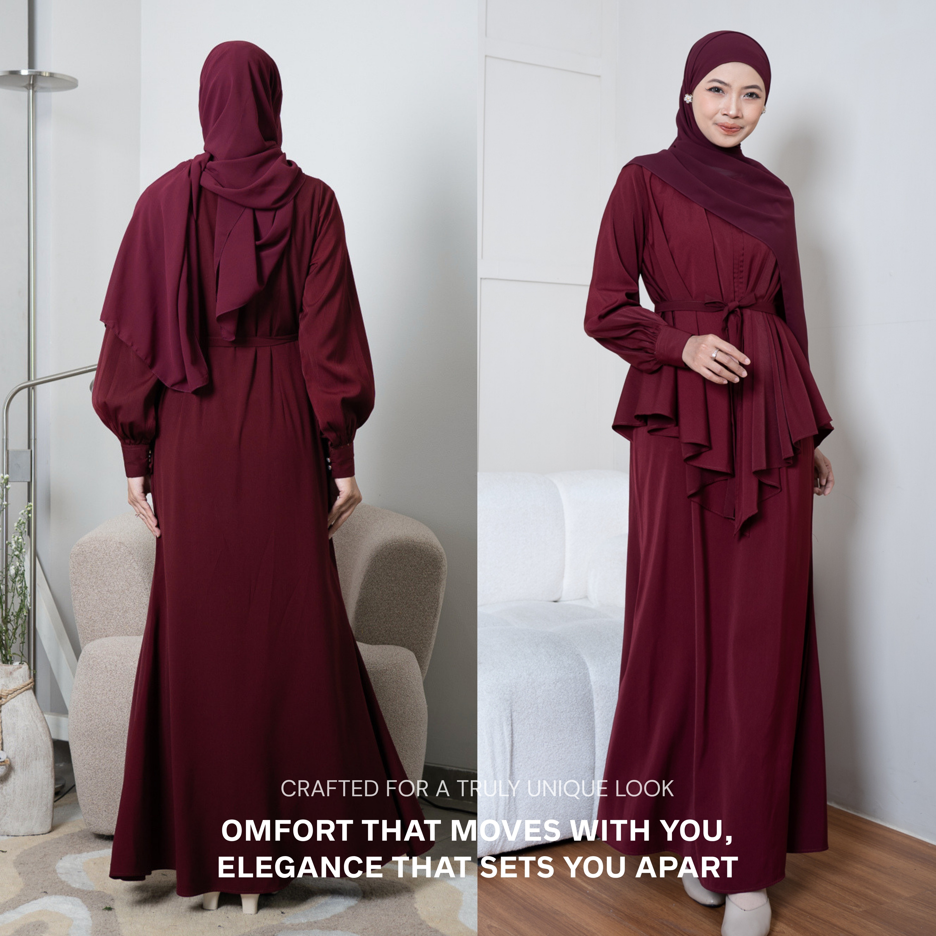 Evolvere - Puspa Dress Simple Elegant / Gamis Lebaran