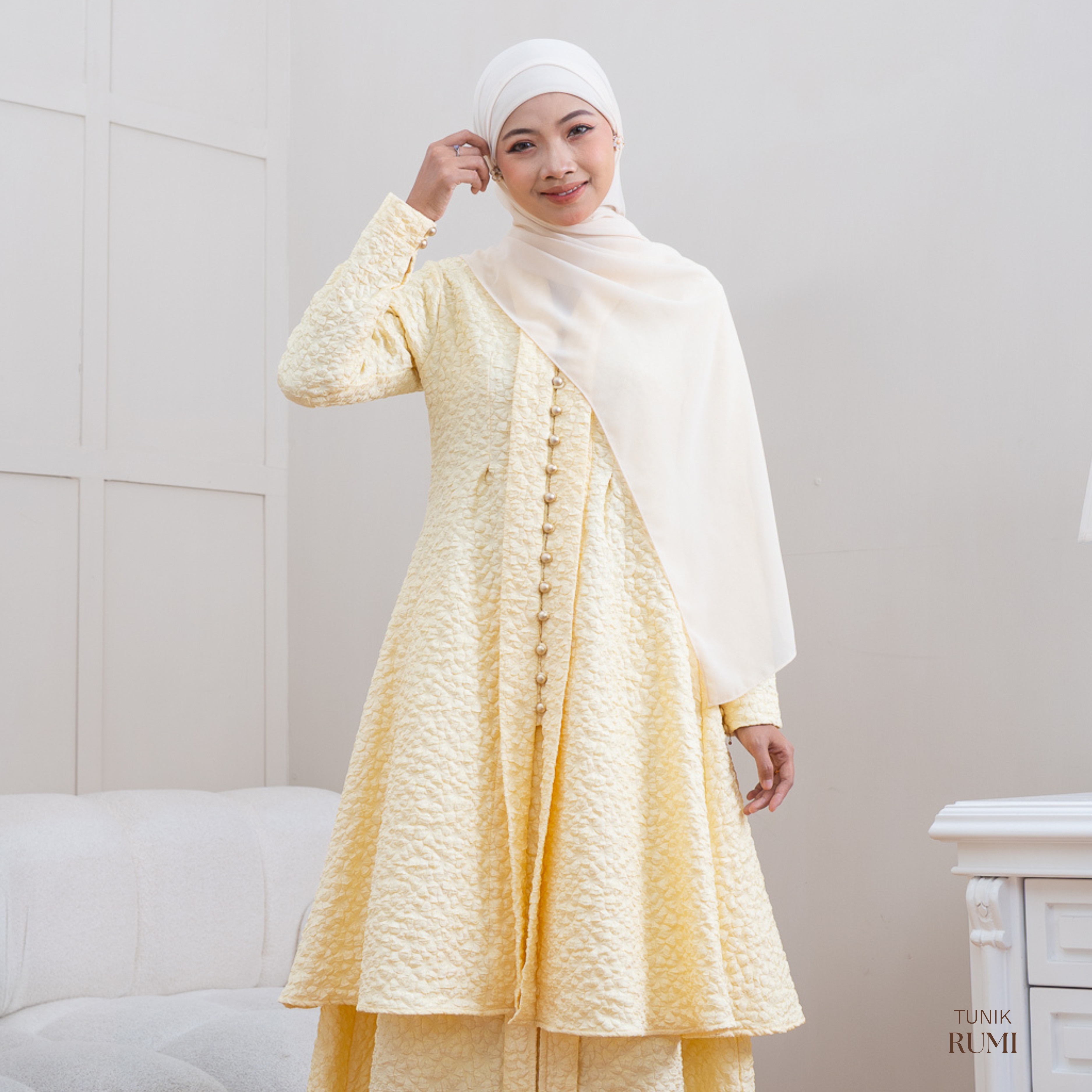 Evolvere - Rumi Kebaya Tunik Modern Premium ( Tunik Saja ) BRIGHT