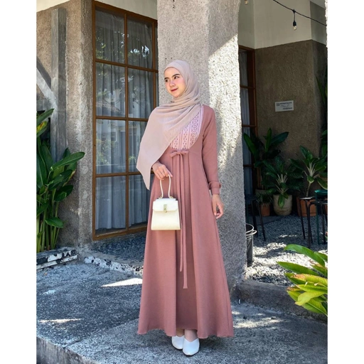 Image of MIza - Indira Dress Pakaian Muslim Wanita Dress Gamis