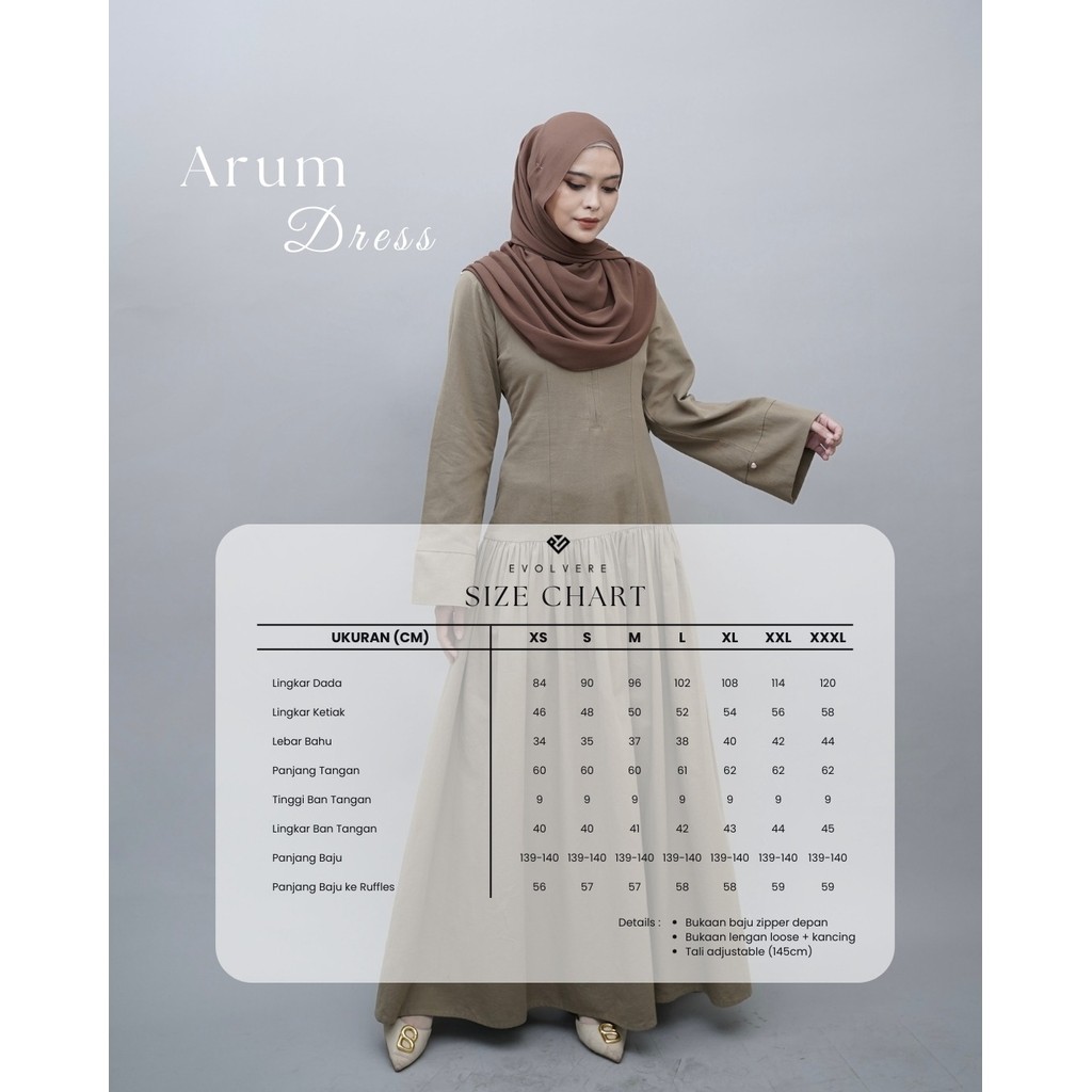 Evolvere-Arum Dress Linen Simple Elegant