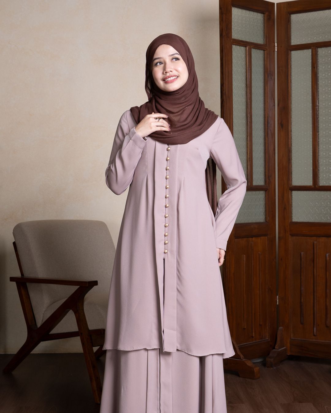 Evolvere - Lily Tunik/ATASAN SAJA/TUNIK SAJA/Kebaya Polos Baju Tunik Wanita Muslim