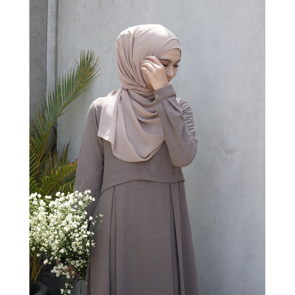 Miza - Alara Dress Crinkle Premium Gamis Wanita Simple