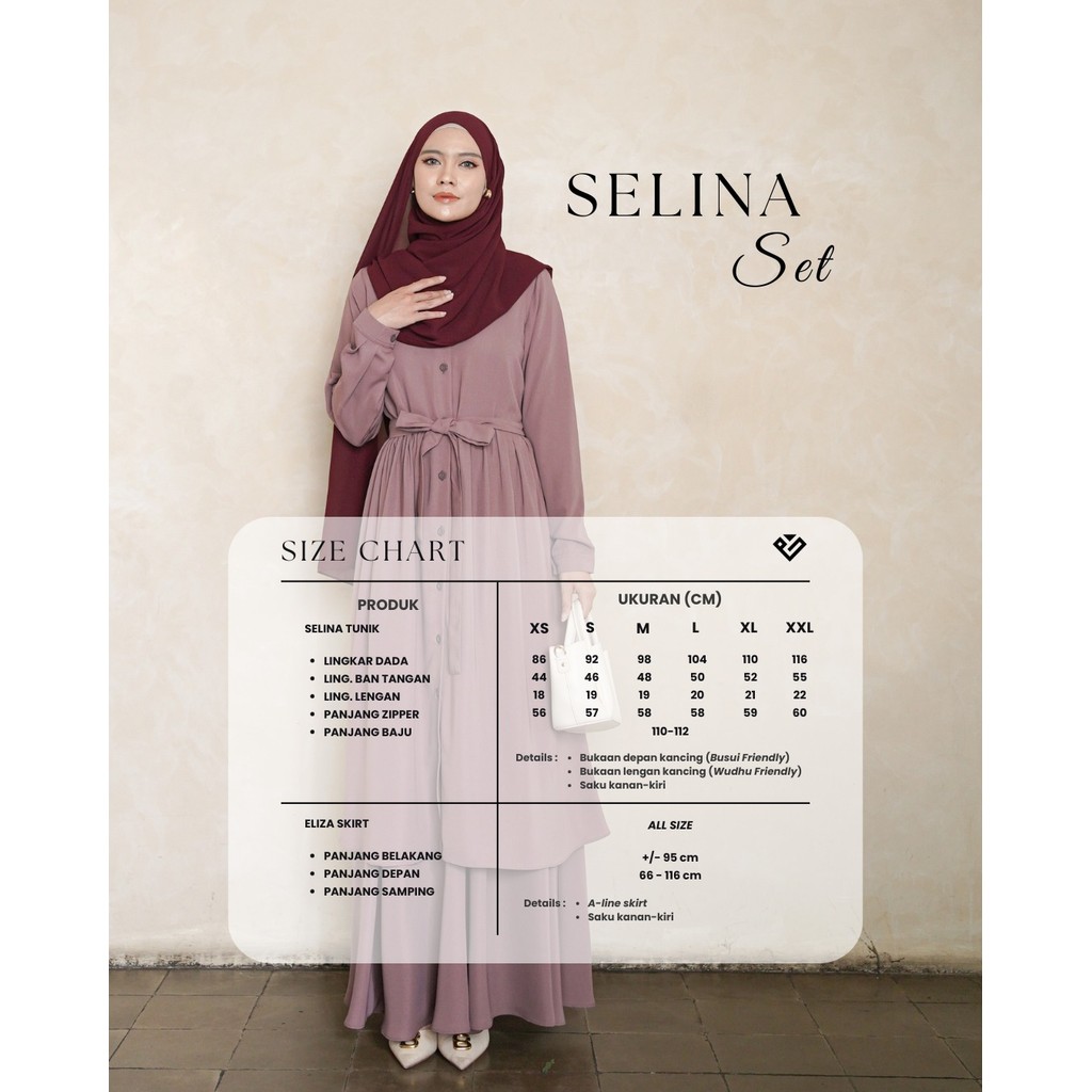 Evolvere - Selina Set Baju Kurung Malaysia Style Polos