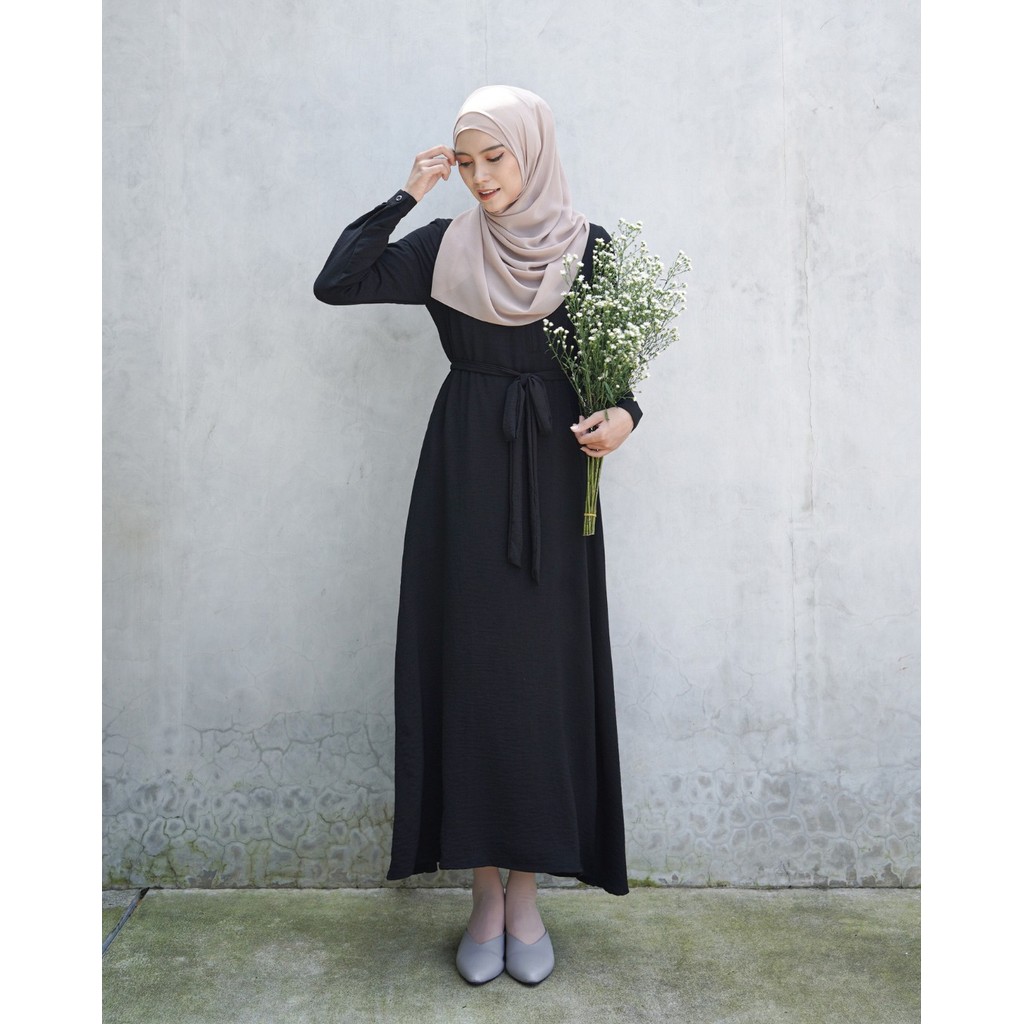 Miza - Calla Dress Crinkle Premium Gamis Wanita Simple