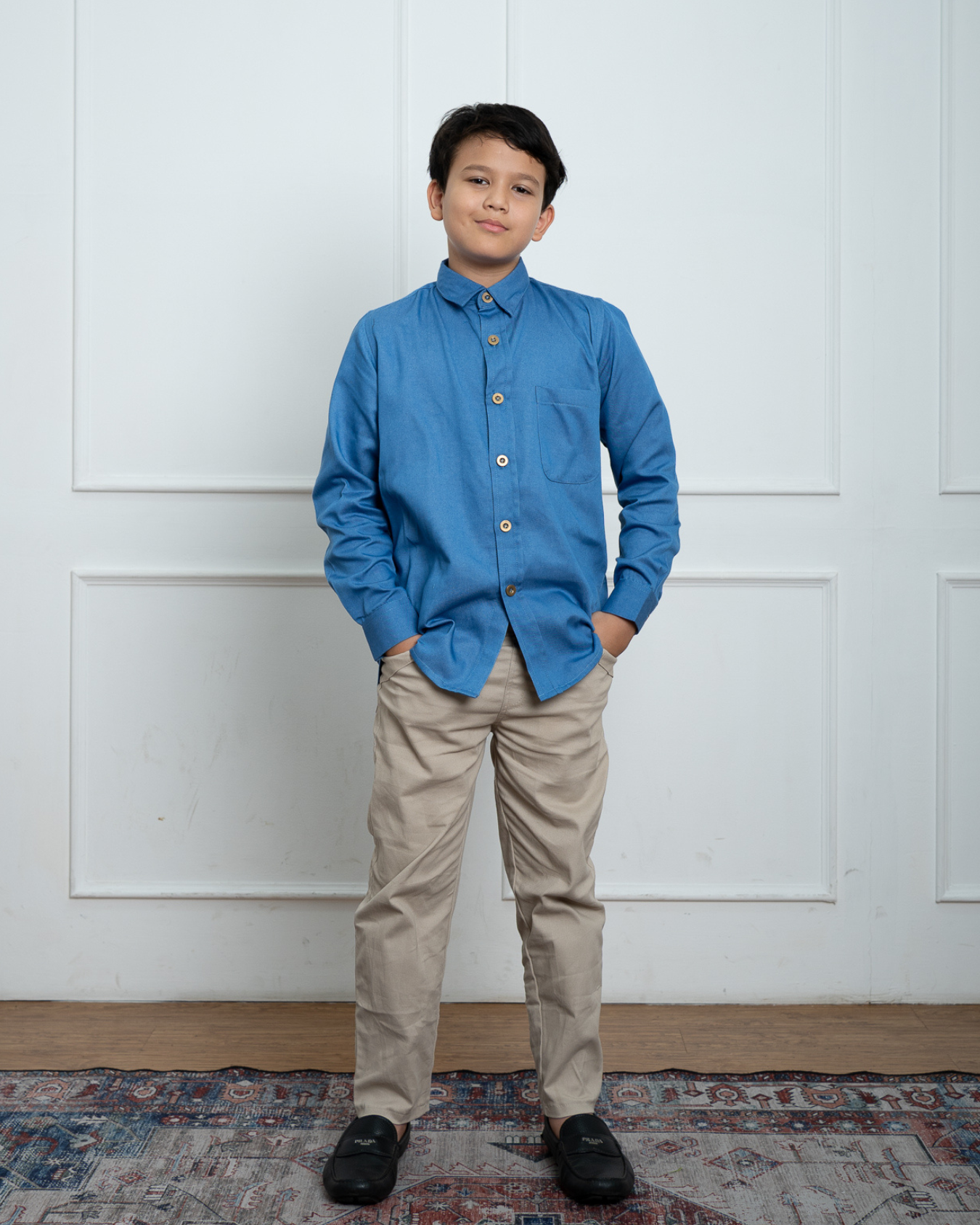 Evolvere - DHARMA Shirt Kemeja Denim Anak Lengan Panjang