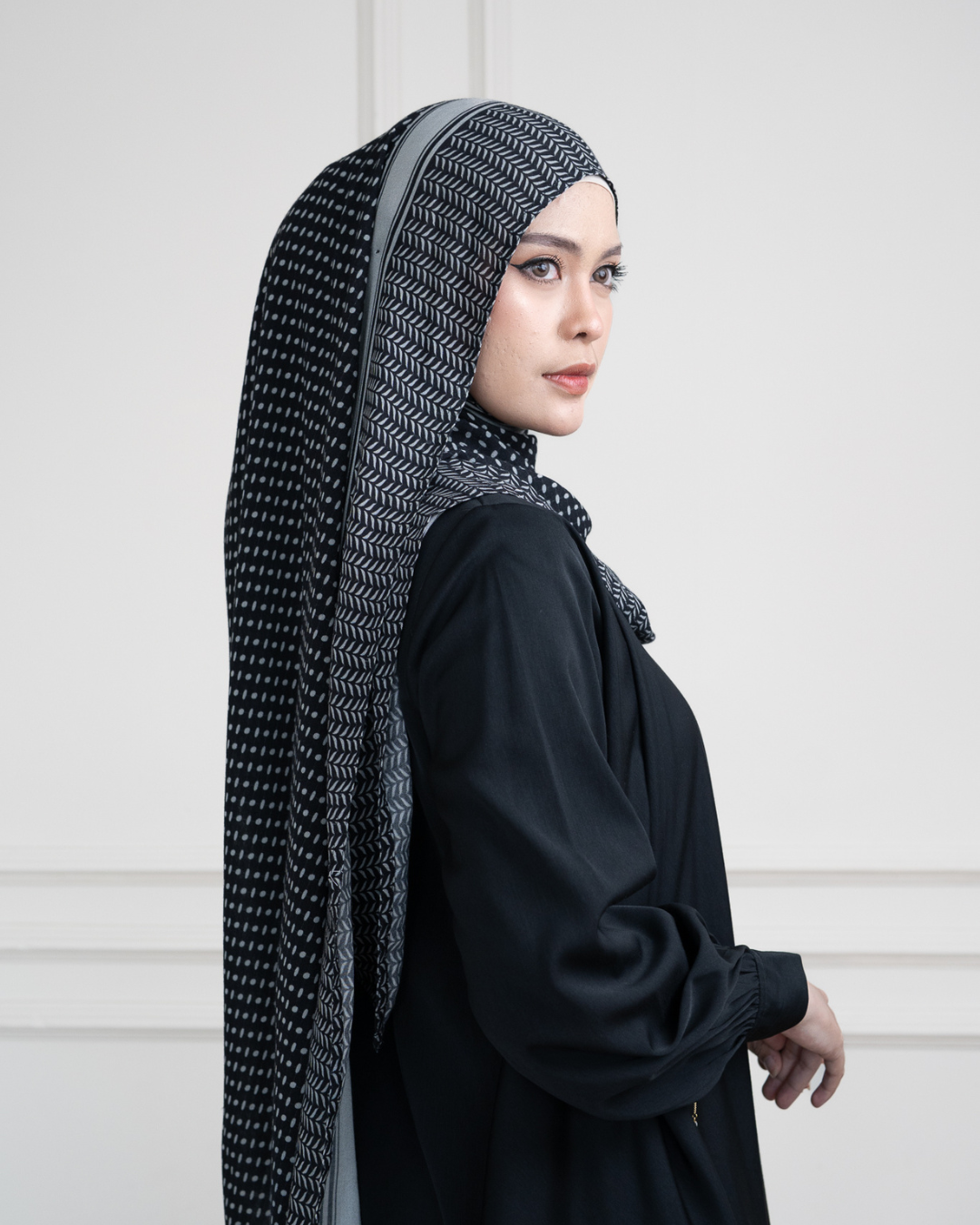 Evolvere - Noora Scarf Pashmina Hijab Motif Viscose Printing Keffiyeh