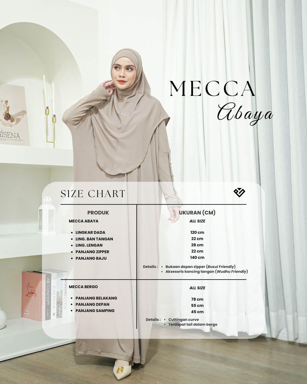 Evolvere - Abaya Dress Muslim Wanita All size Jumbo