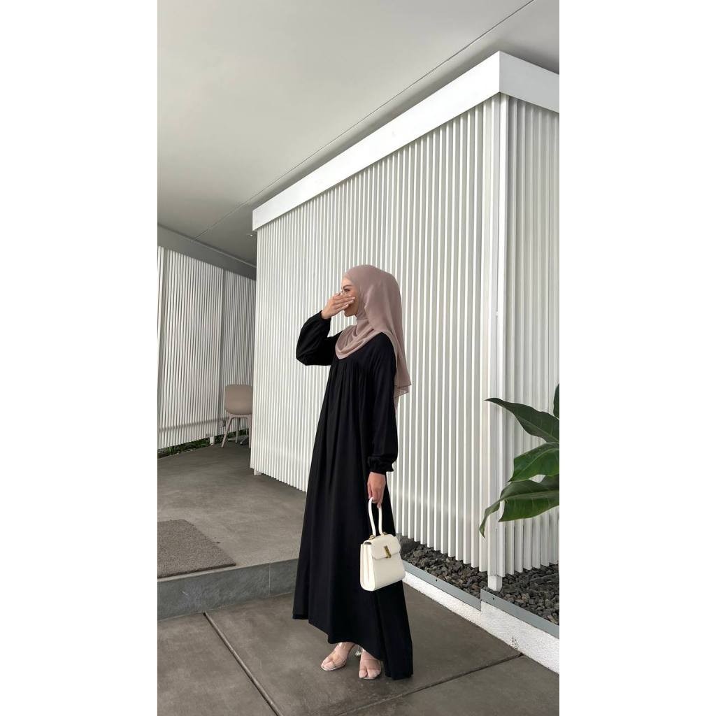 Miza Label - Nashwa Dress Rayon Fashion Muslim Gamis Wanita All Size