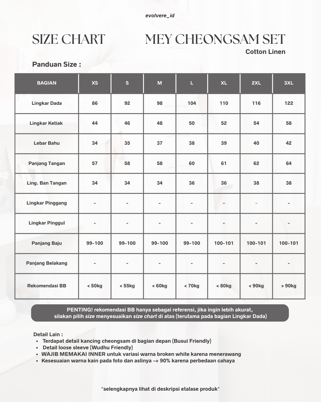 Evolvere - Mey Cheongsam Tunik Lebaran Tunik Wanita ( TUNIK SAJA )