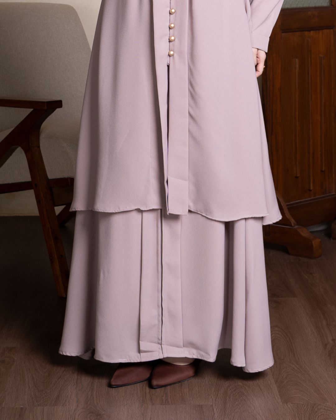 Evolvere - Lily Rok/ROK SAJA/BAWAHAN SAJA/Rok Kebaya Polos Malay Bawahan Muslim Wanita