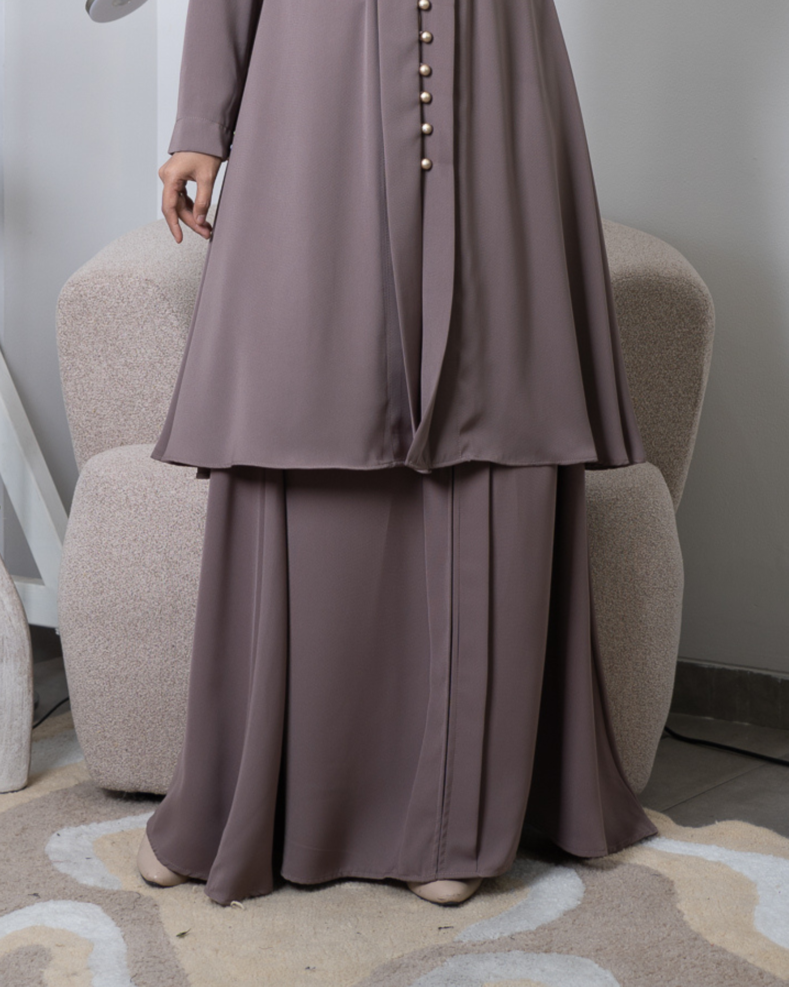 Evolvere - Lily Rok/ROK SAJA/BAWAHAN SAJA/Rok Kebaya Polos Malay Bawahan Muslim Wanita
