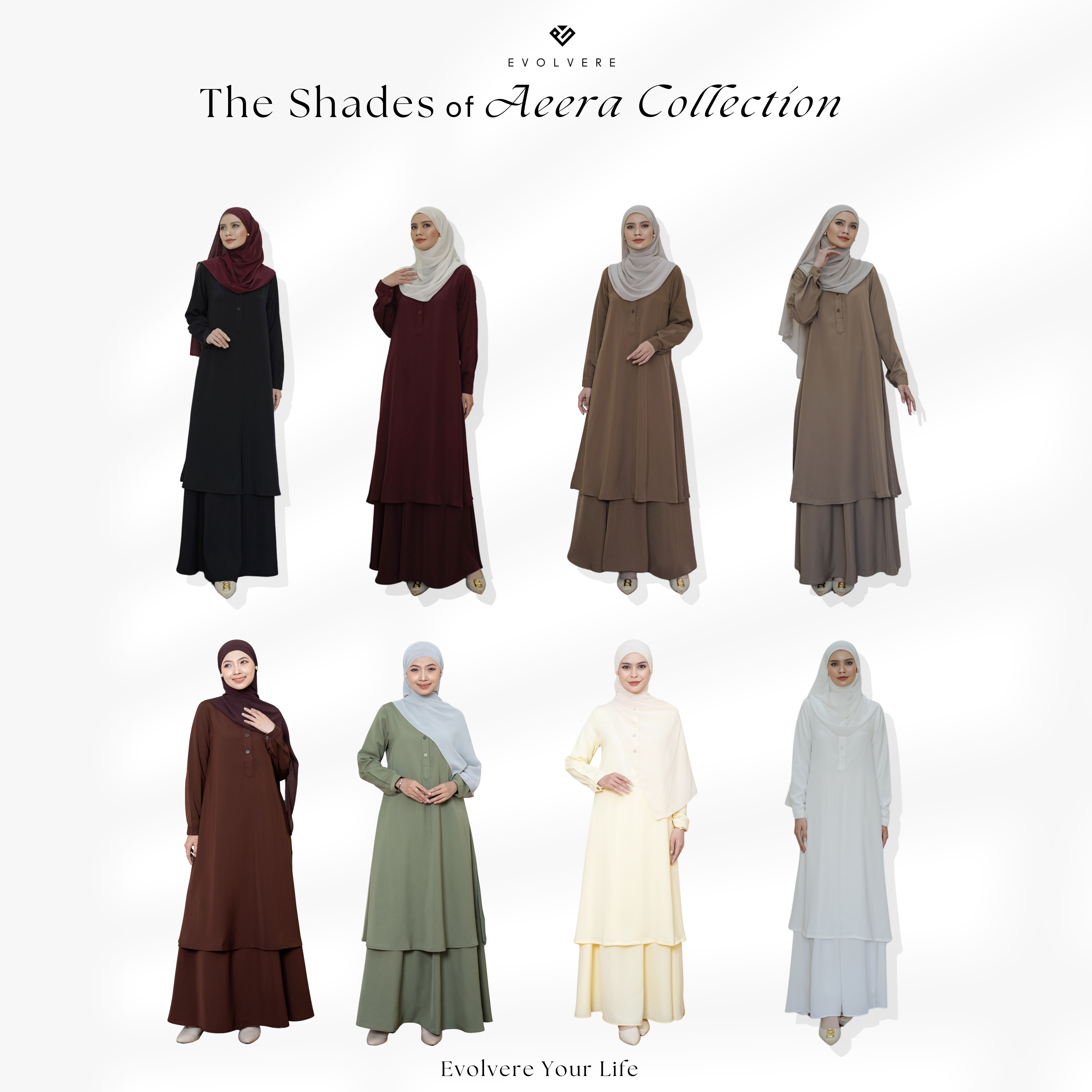 Evolvere - Aeera Tunik Malaysia Style Polos ( TUNIK SAJA )