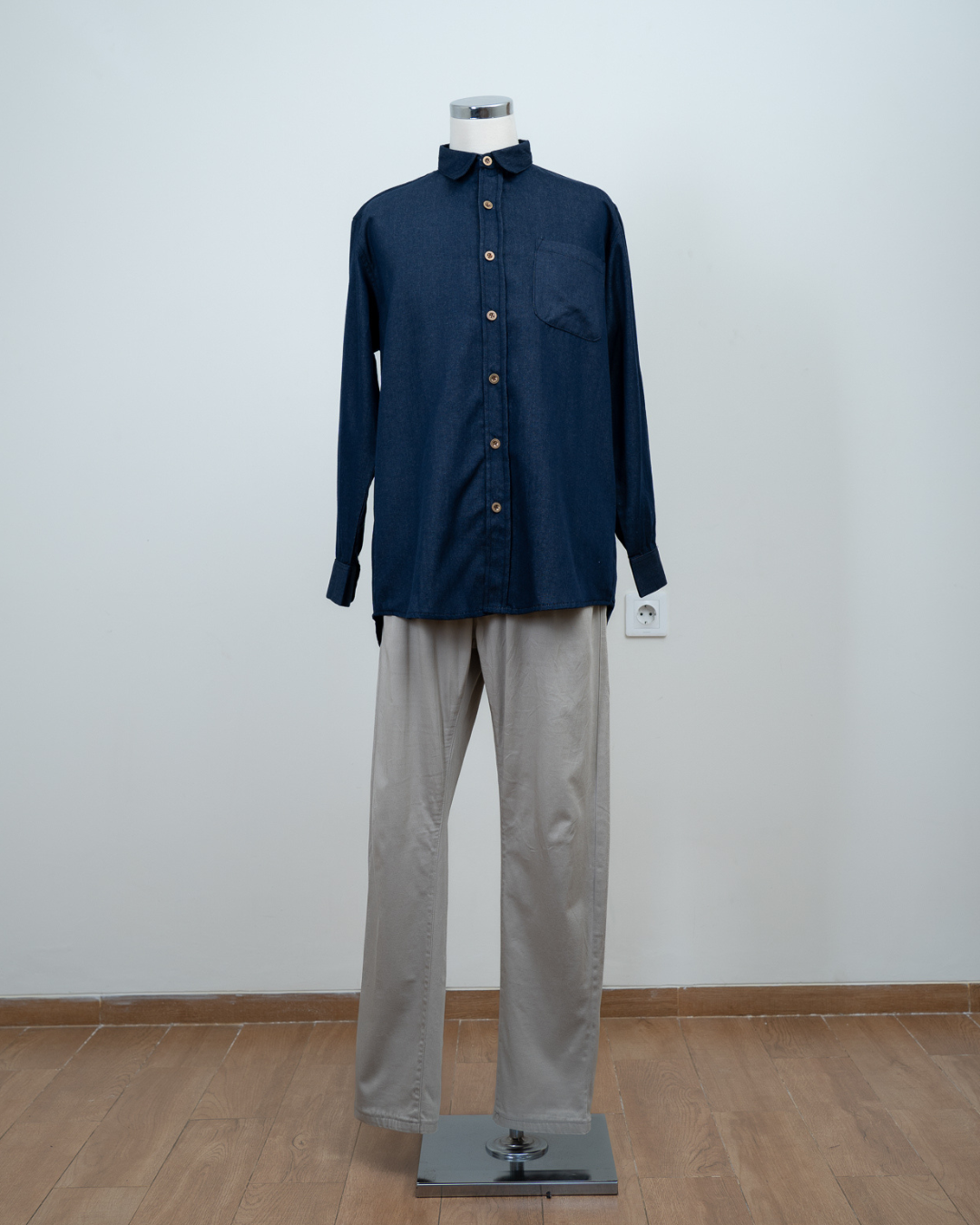 Evolvere - DHARMA Shirt Kemeja Denim Dewasa Lengan Panjang