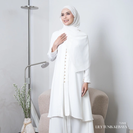 Evolvere - Lily Tunik/ATASAN SAJA/TUNIK SAJA/Kebaya Polos Baju Tunik Wanita Muslim