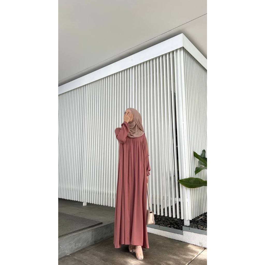 Miza Label - Nashwa Dress Rayon Fashion Muslim Gamis Wanita All Size