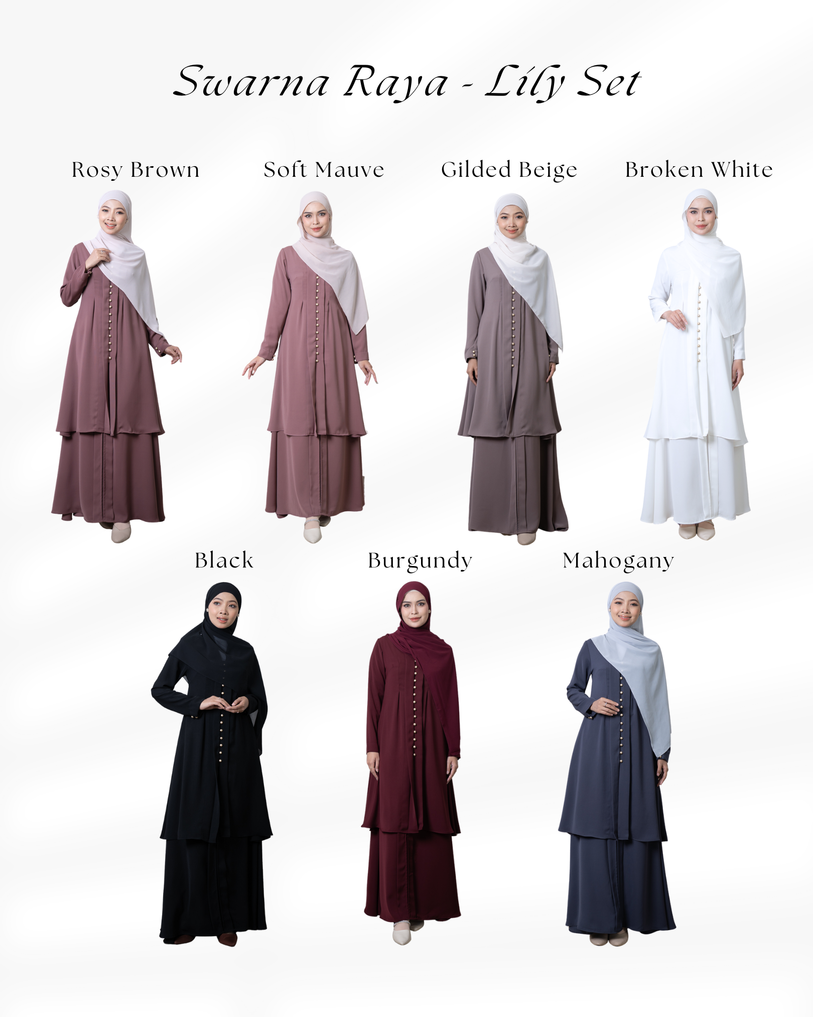 Evolvere - Lily Rok/ROK SAJA/BAWAHAN SAJA/Rok Kebaya Polos Malay Bawahan Muslim Wanita