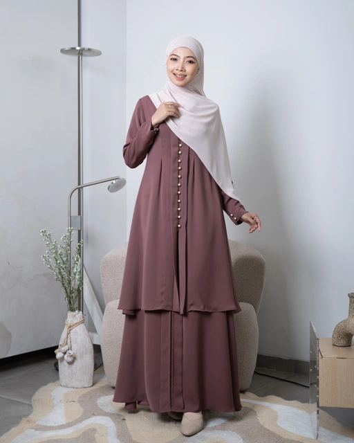 Image of Evolvere - Lily Rok Kebaya Polos Baju Lebaran Muslim ( ROK SAJA )