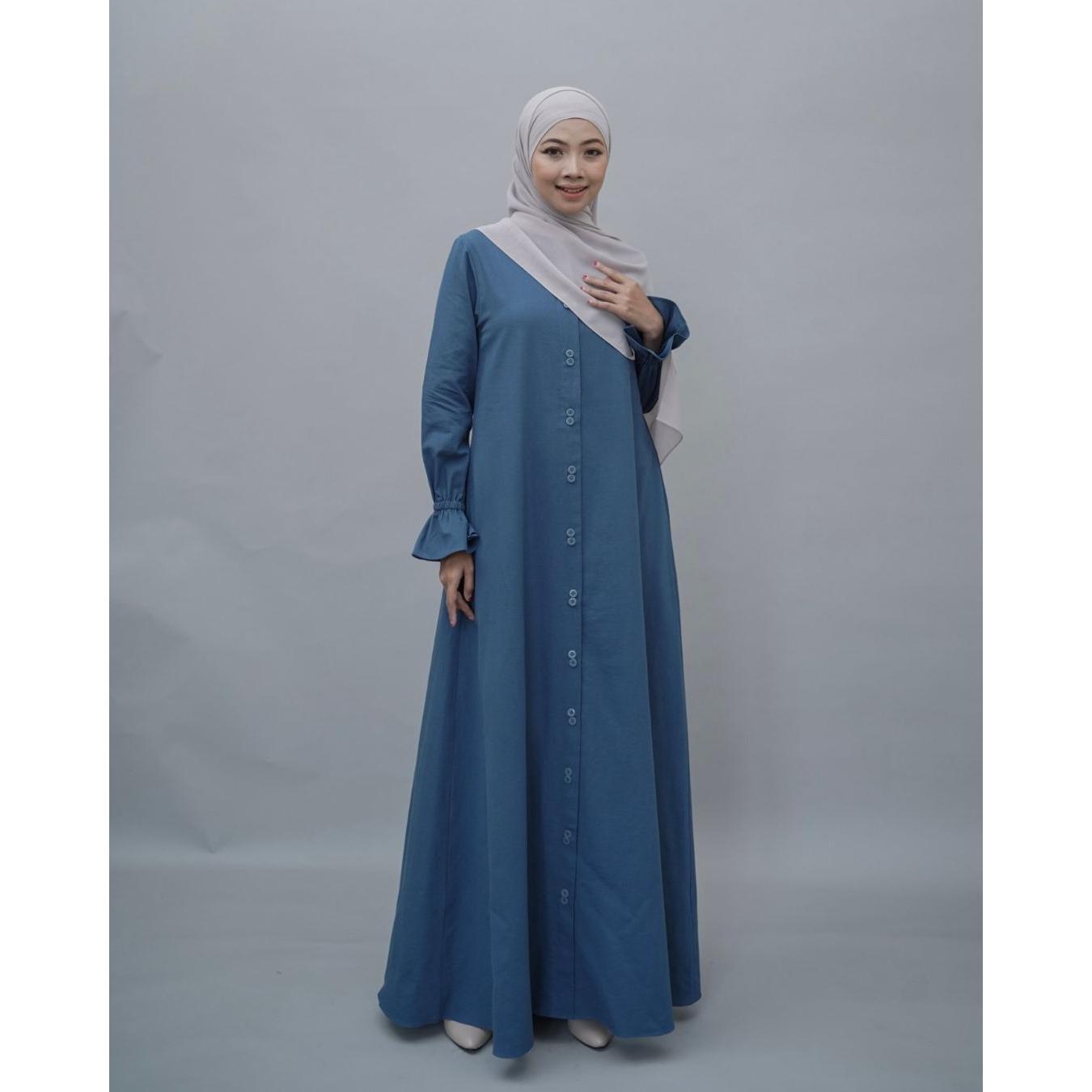 Evolvere - Hawwa Dress Gamis Muslim Wanita Katun Linen