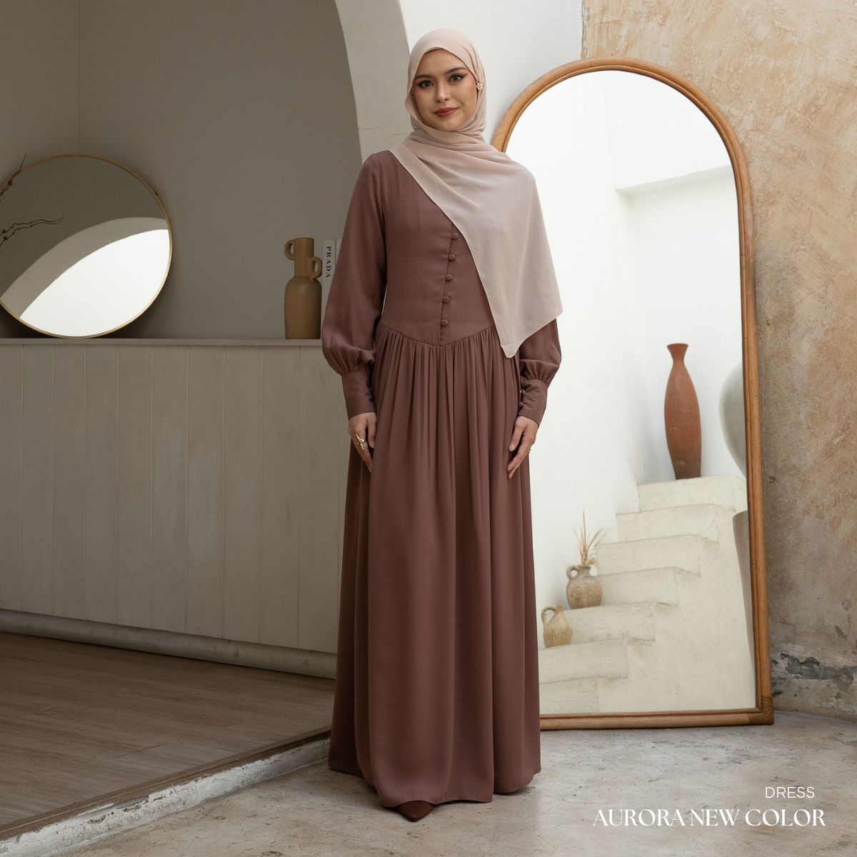 Evolvere - Aurora Dress Serena Series Wanita Busui Friendly