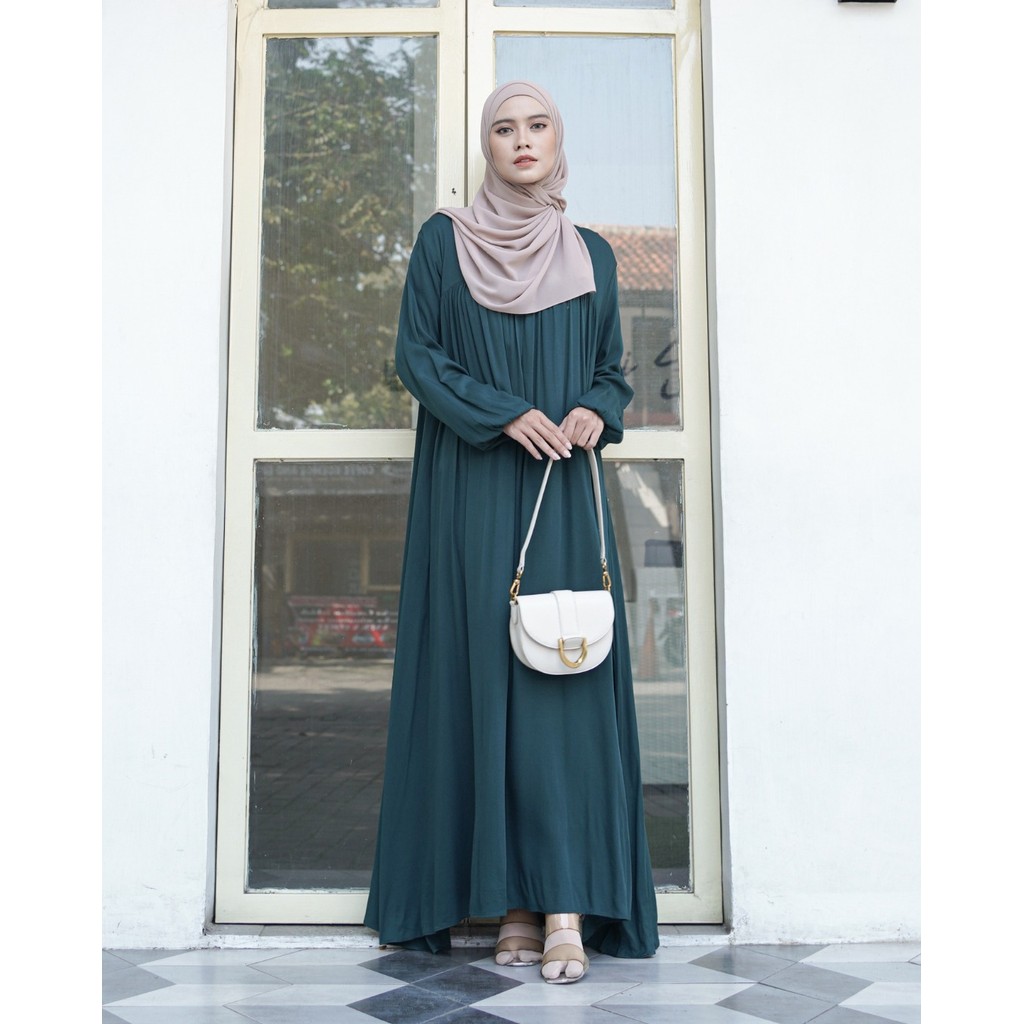 Miza Label - Nashwa Dress Rayon Fashion Muslim Gamis Wanita All Size