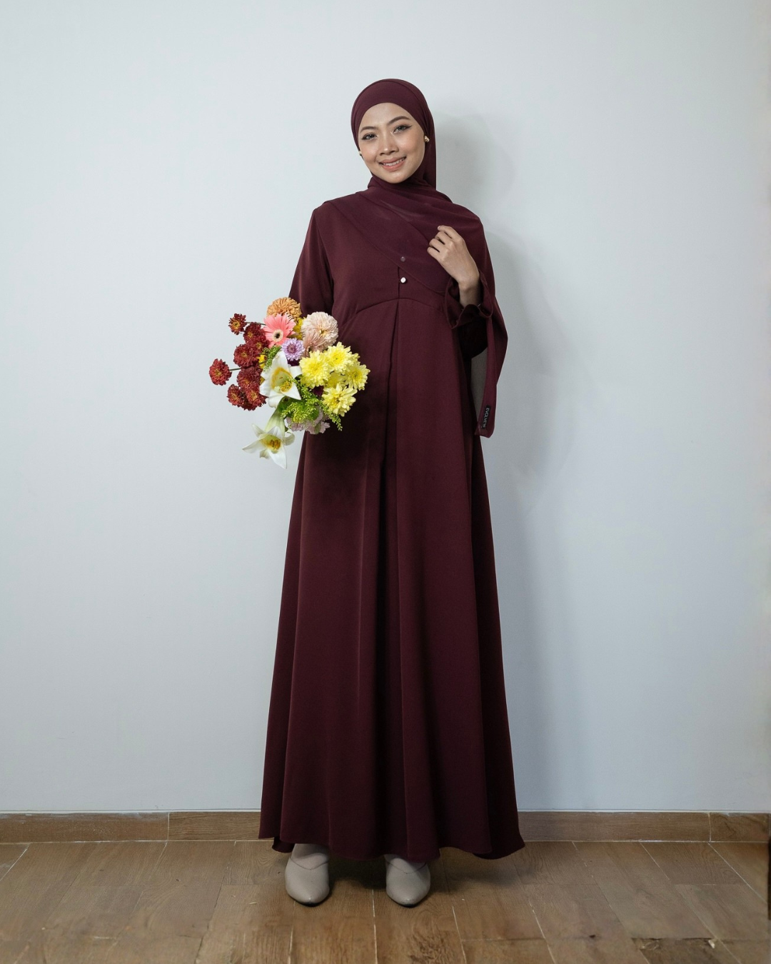 Evolvere - Layla Dress Gamis Wanita Muslim SImple Busui