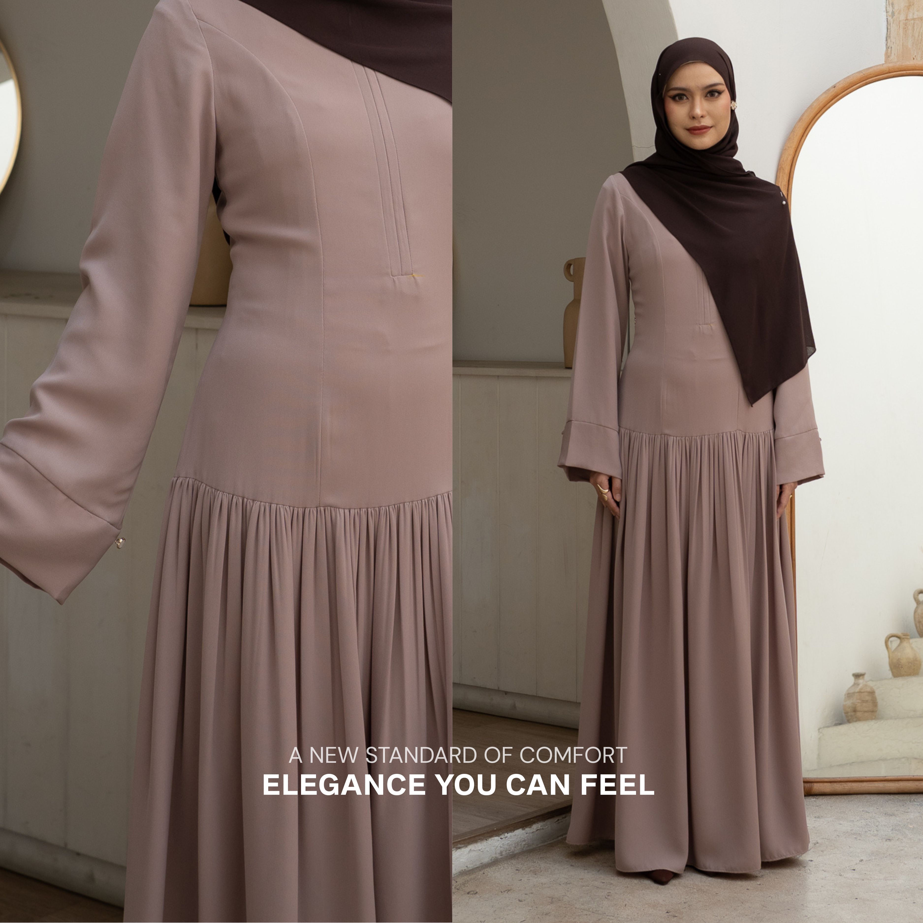 Evolvere - Halwa Dress Gamis Muslim Simple Elegant