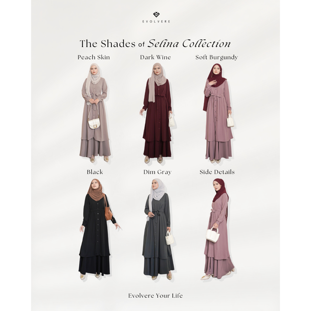 Evolvere - Selina Tunik Malaysia Style Polos