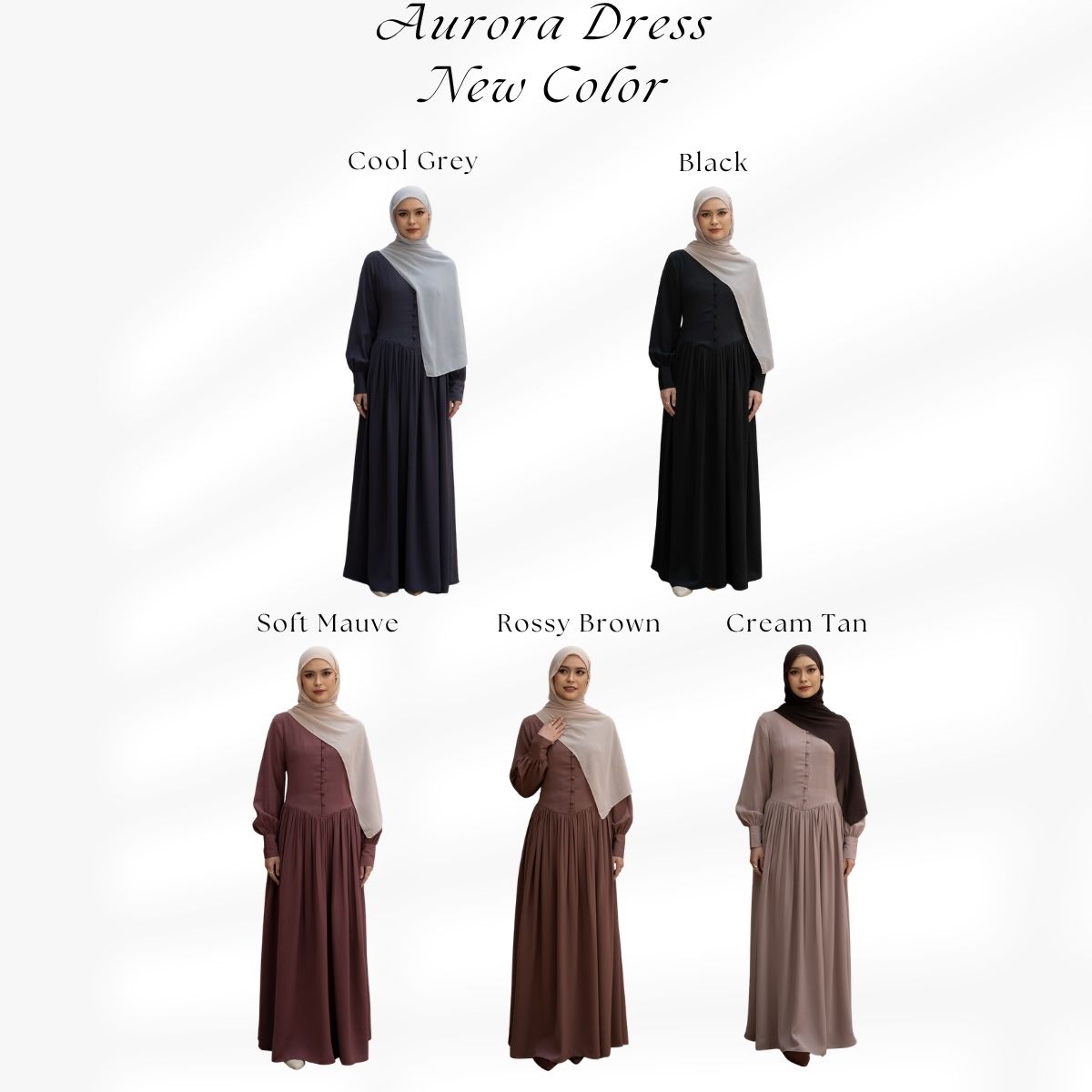 Evolvere - Aurora Dress Serena Series Wanita Busui Friendly