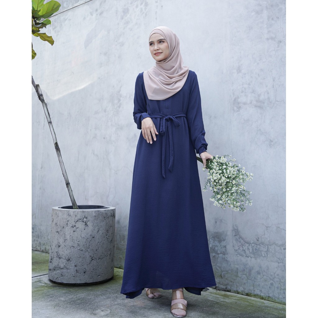 Miza - Calla Dress Crinkle Premium Gamis Wanita Simple