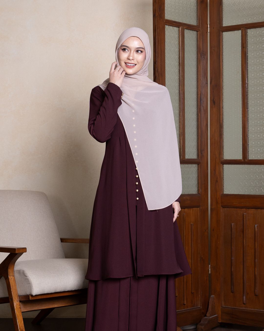 Evolvere - Lily Tunik/ATASAN SAJA/TUNIK SAJA/Kebaya Polos Baju Tunik Wanita Muslim