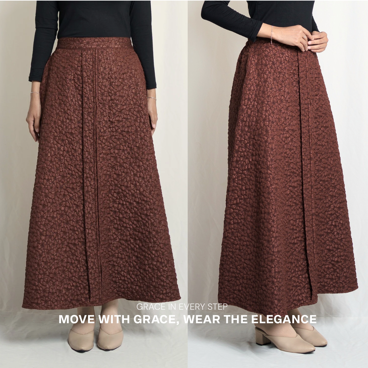Evolvere - Rumi Rok/ROK SAJA/BAWAHAN SAJA/Rok Kebaya Modern Premium Bawahan Muslim Wanita
