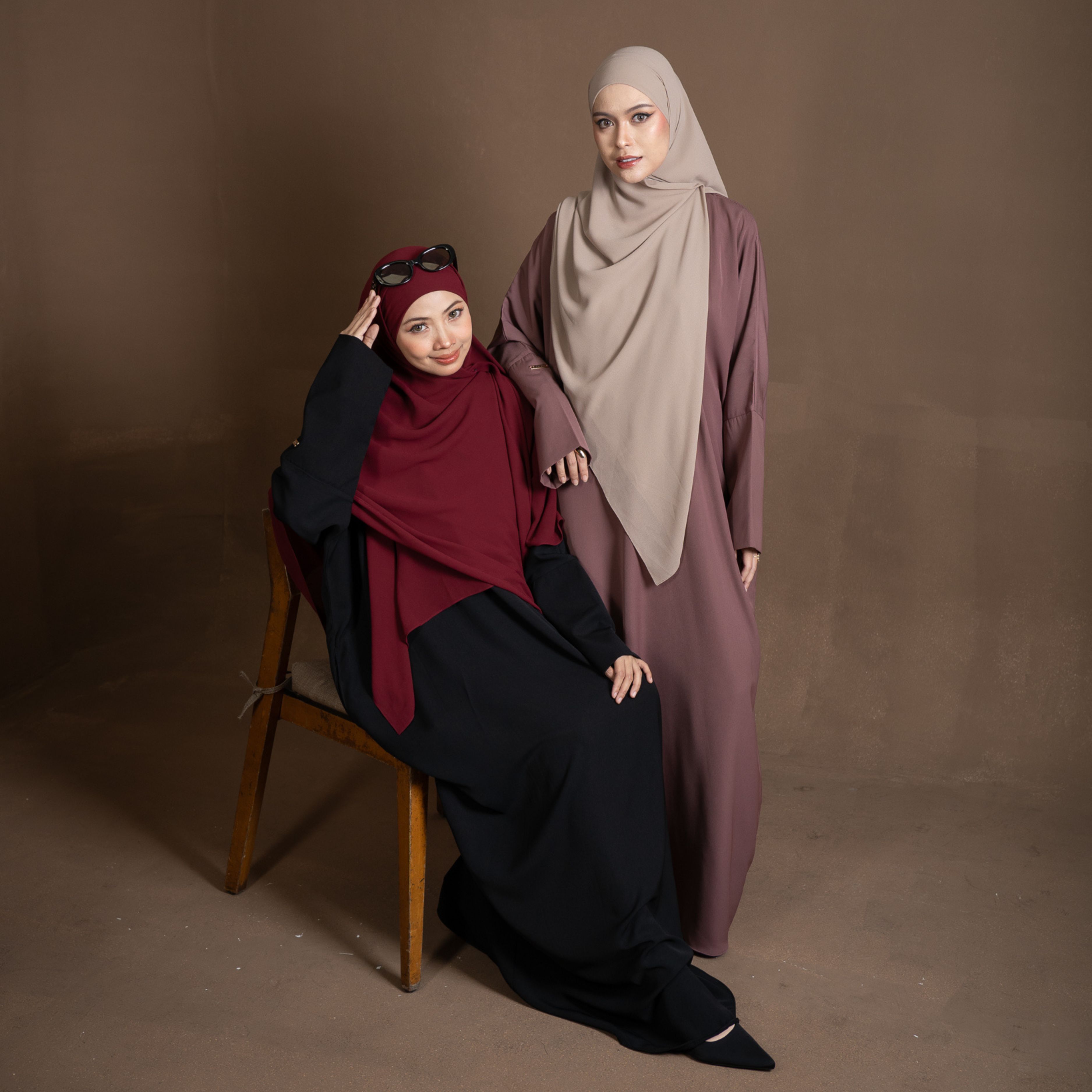 Evolvere-Safiya Abaya Basic Wanita Modest Timeliess Simple