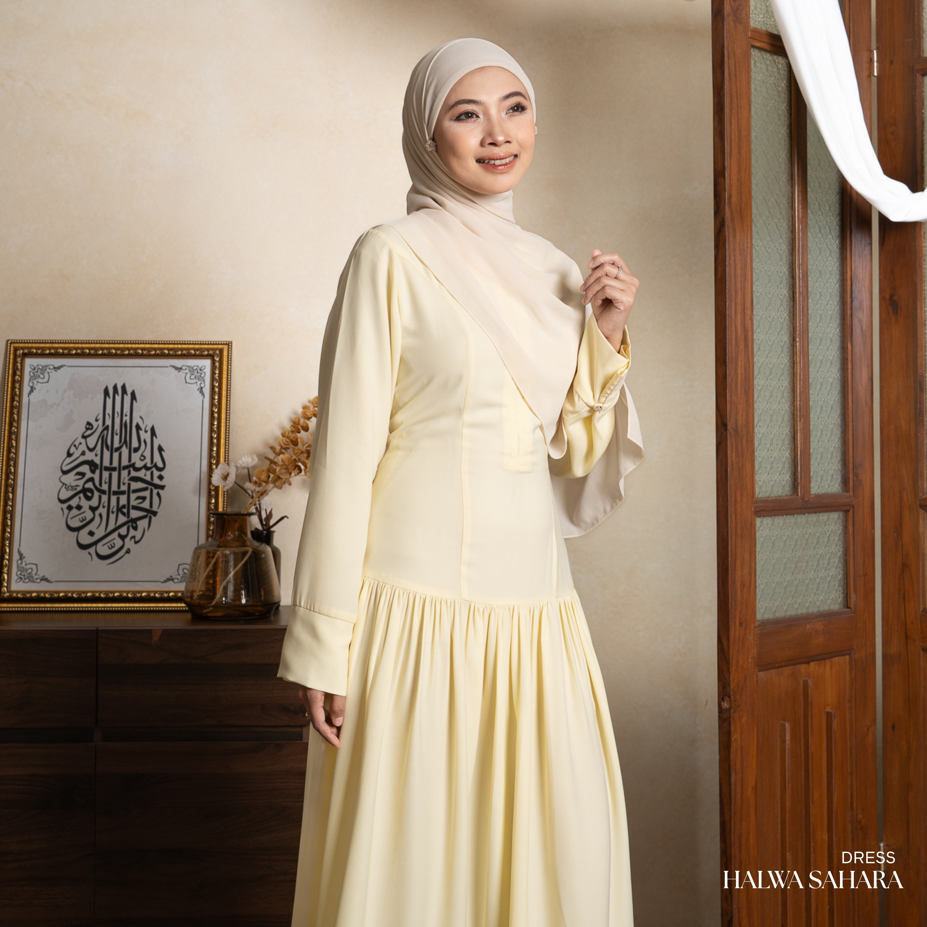 Evolvere - Halwa Dress Gamis Muslim Simple Elegant