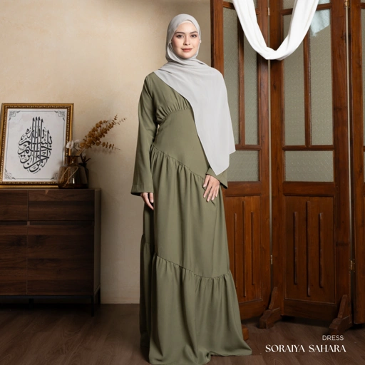 Image of Evolvere -  Soraiya Dress Princess Elegant Gamis Muslim Wanita