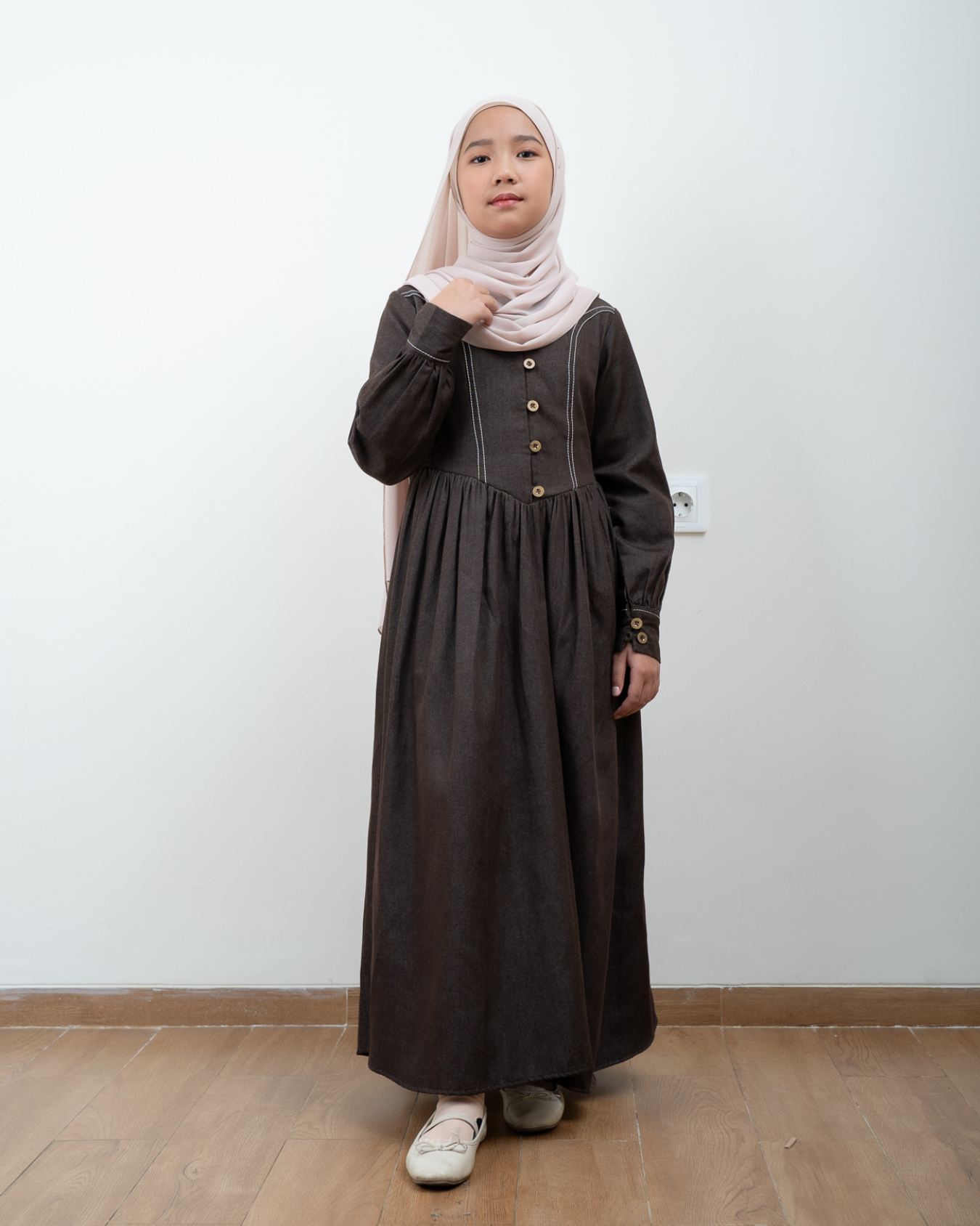 Evolvere - Hazel Kids Denim Dress Anak Perempuan Untuk Lebaran