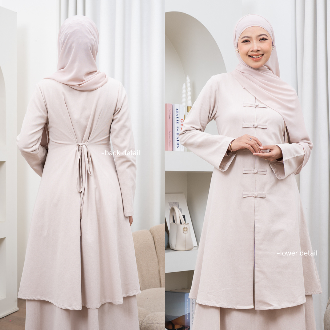 Evolvere - Mey Cheongsam Tunik Saja Tunik Wanita Casual Simple Polos ( TUNIK SAJA )