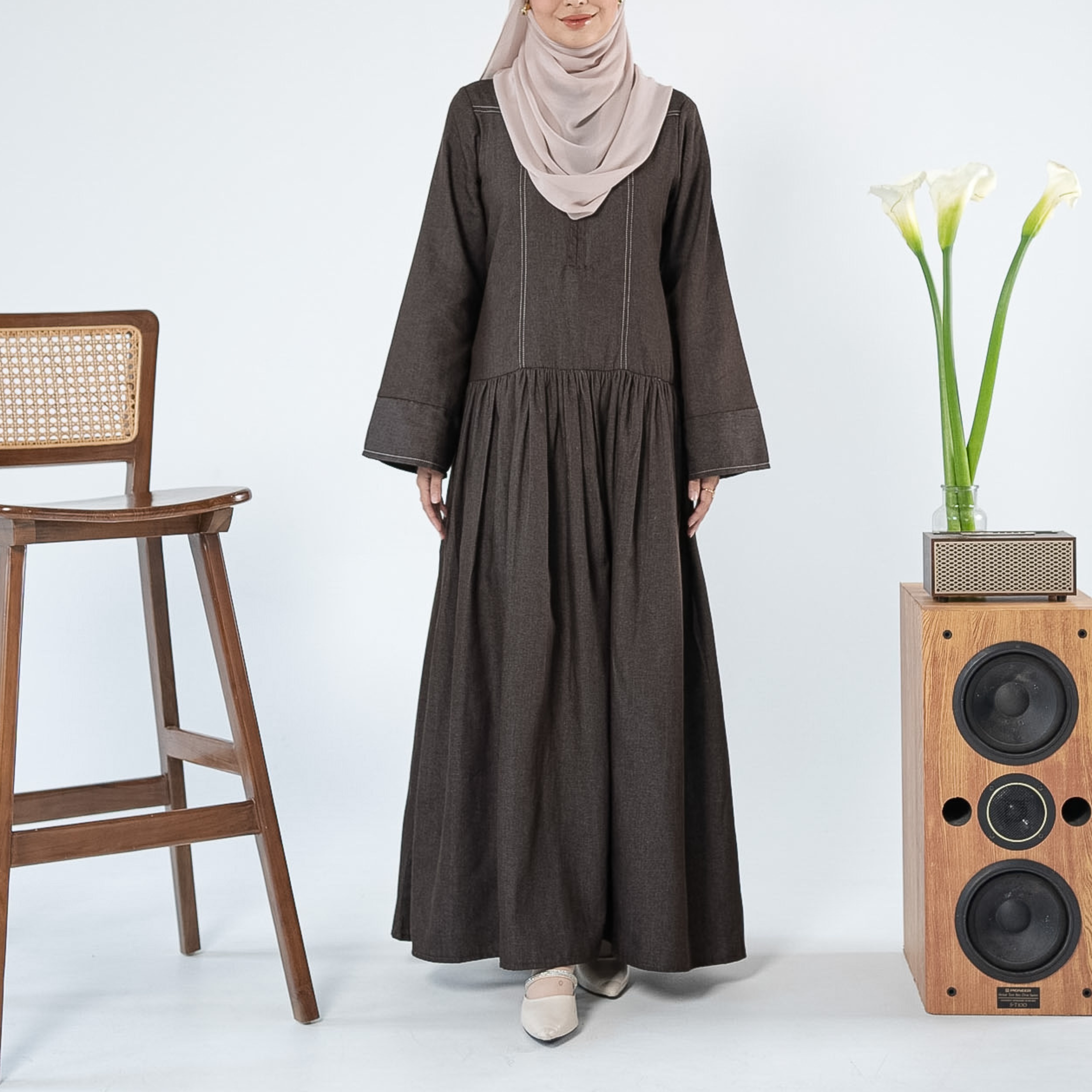 Evolvere - Arum Denim Luxe Gamis Muslim Kekinian