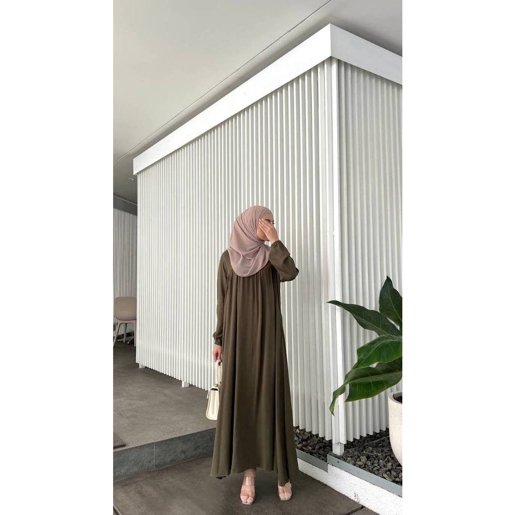 Miza Label - Nashwa Dress Rayon Fashion Muslim Gamis Wanita All Size