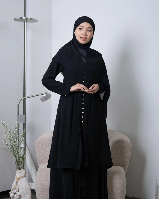 Image of Evolvere - Lily Tunik Kebaya Polos Baju Lebaran Muslim ( TUNIK SAJA )